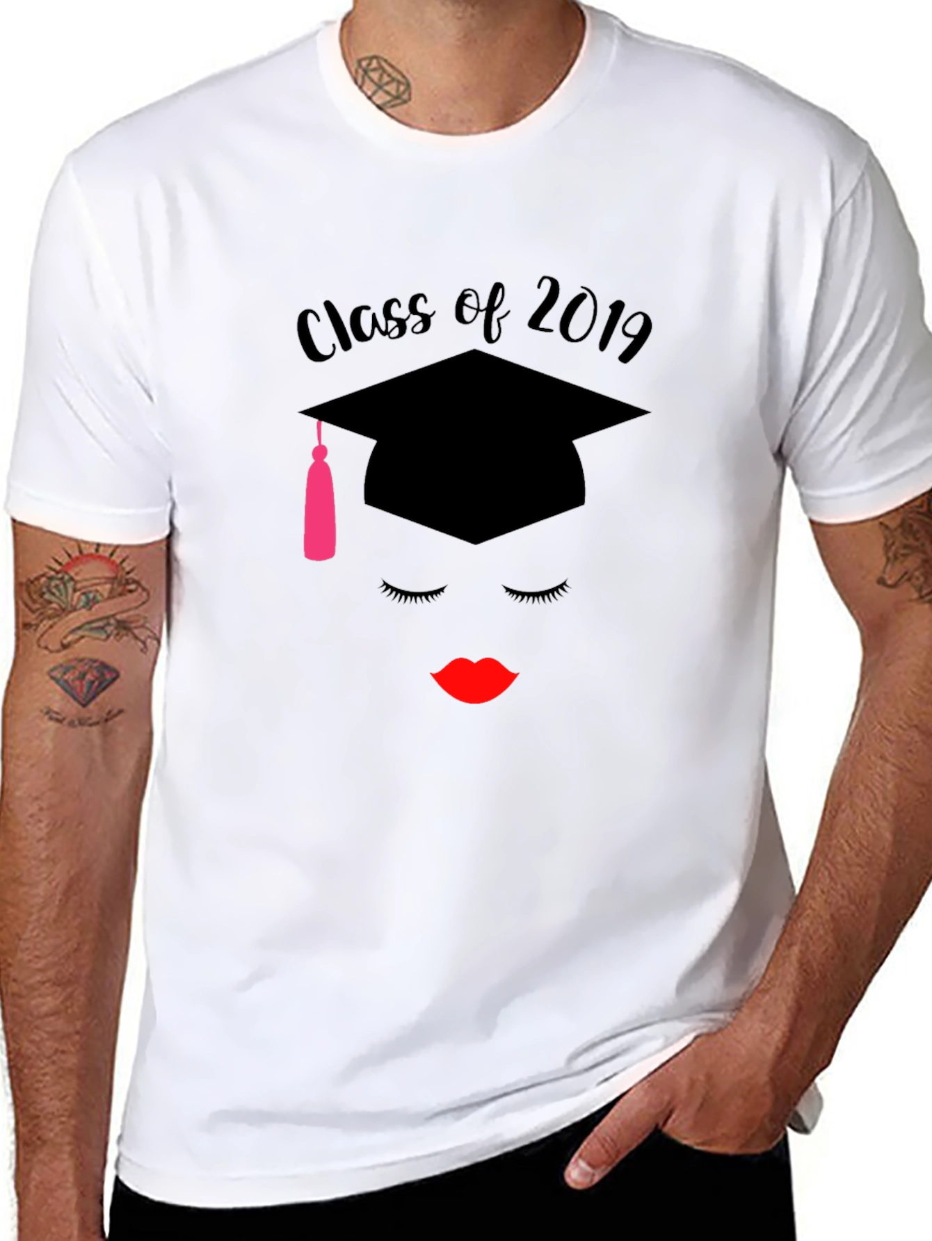 Black Class of 2019 Graduation T-Shirt view 8