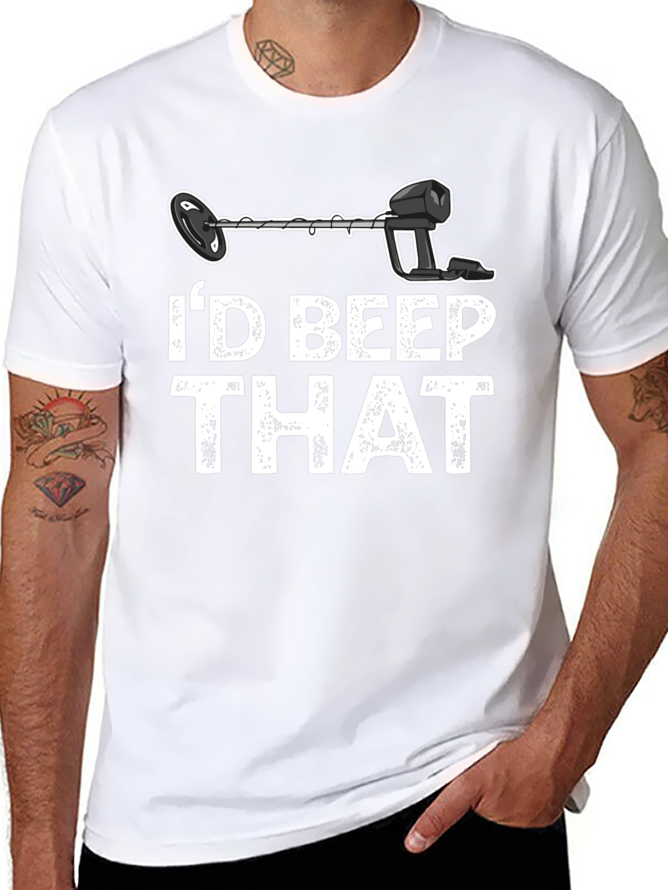 Black I'd Beep That T-Shirt view 8