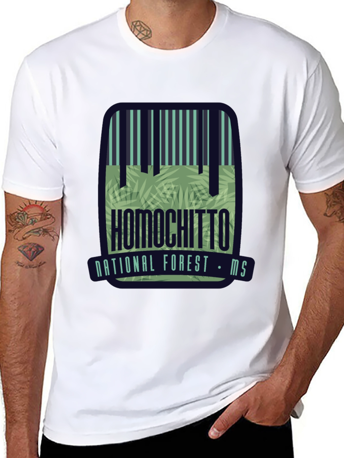 Black Homochitto National Forest T-Shirt view 8