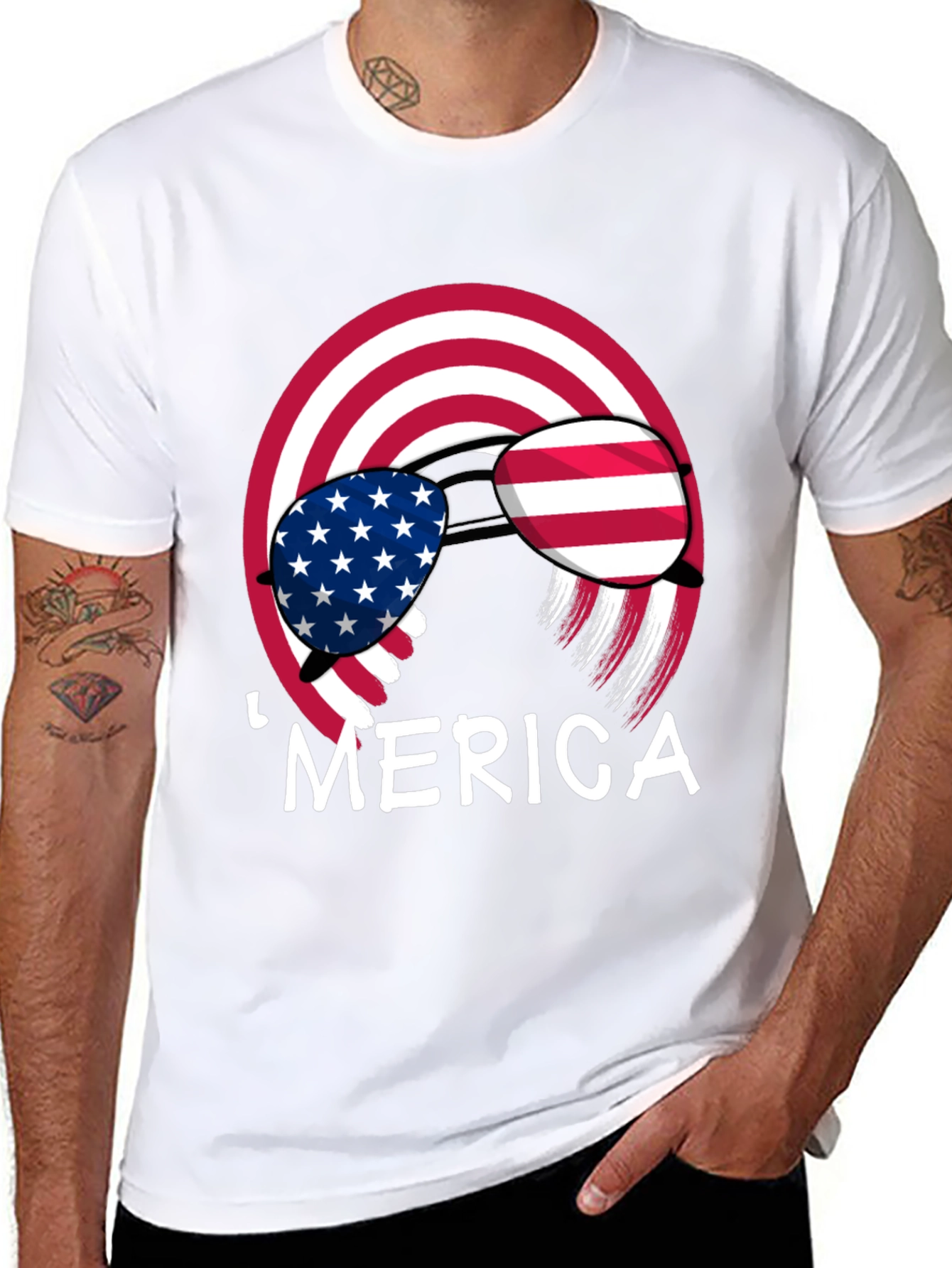 Black Patriotic 'Merica T-Shirt view 8