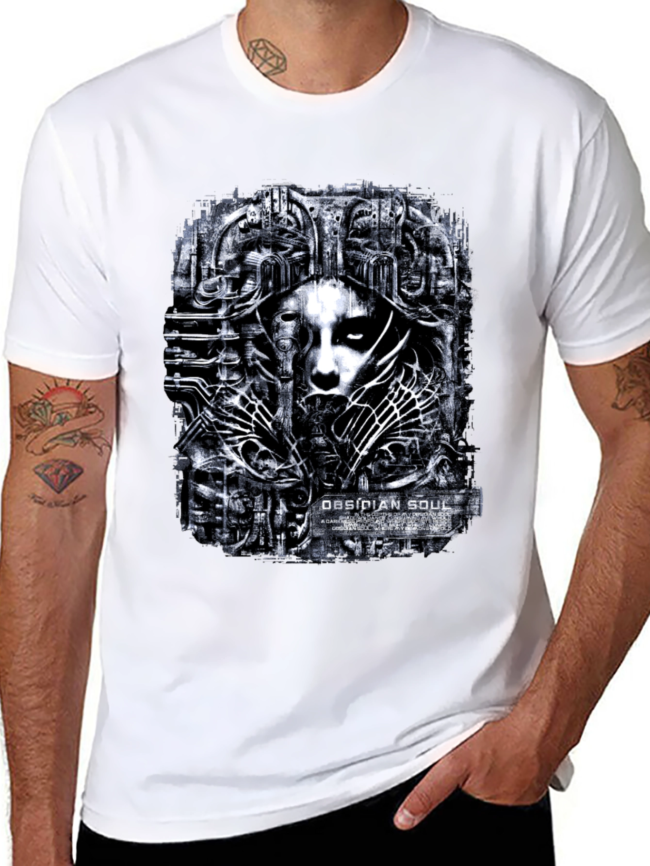 Black Obsidian Soul Graphic T-Shirt view 8
