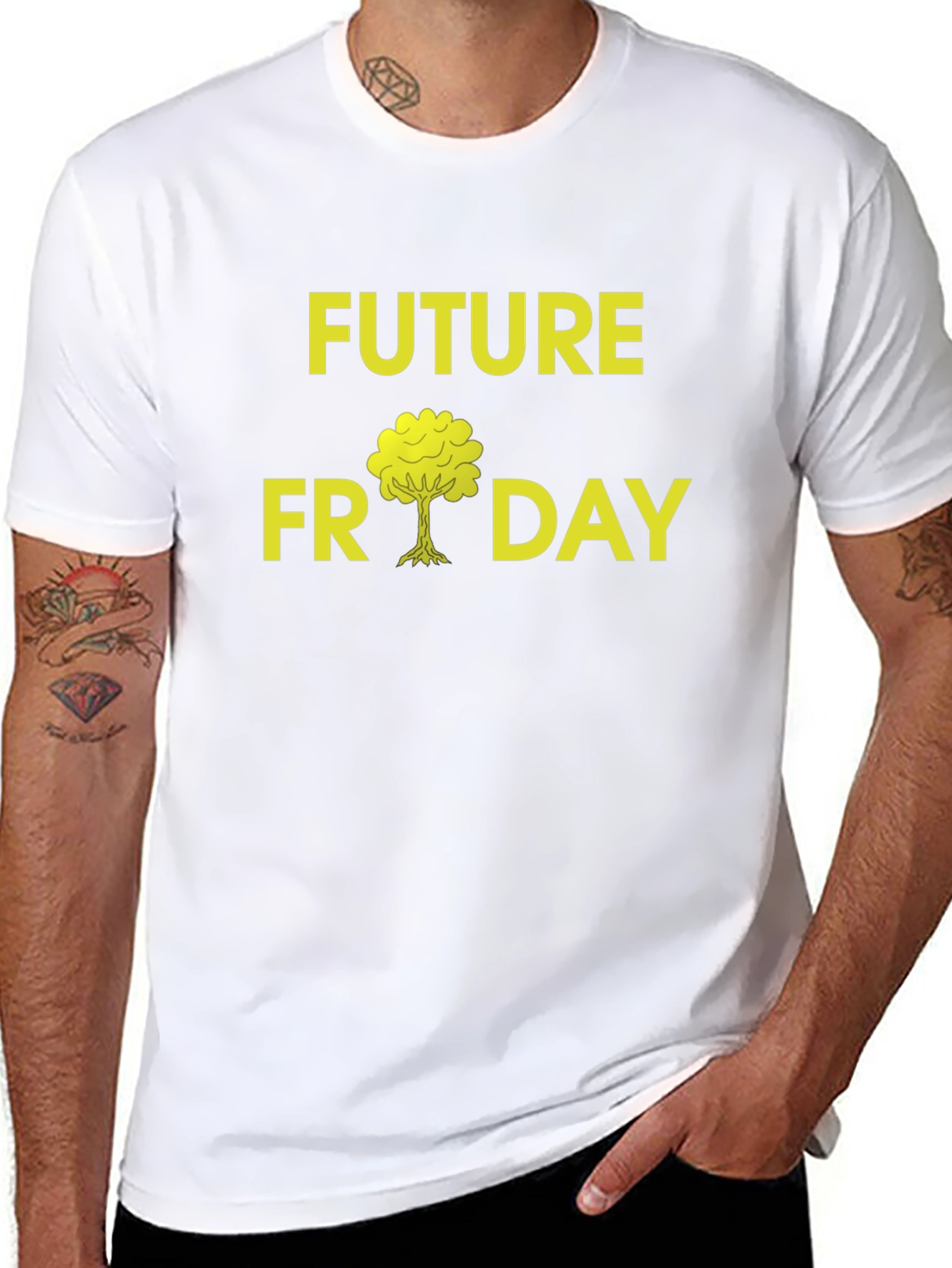 Black Future Friday T-Shirt - Black view 8
