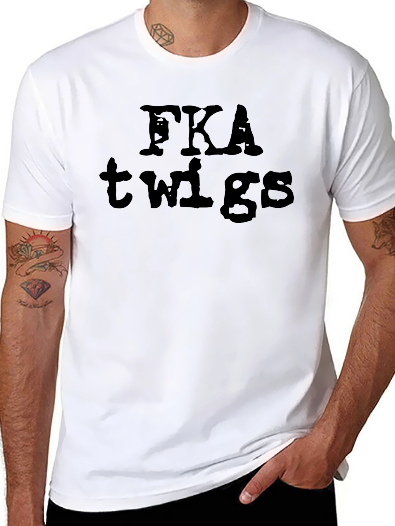 Black FKA Twigs Graphic Black T-Shirt view 8