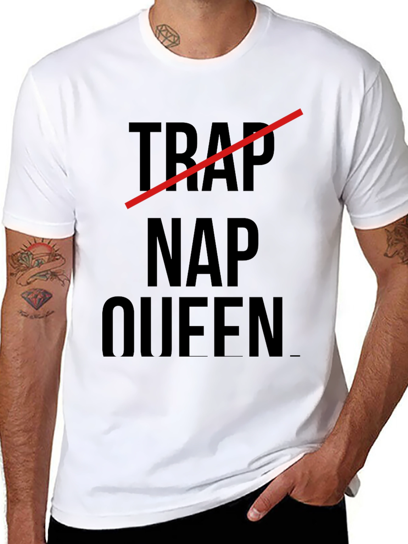 Black Nap Queen T-Shirt - Funny Slogan Tee view 8