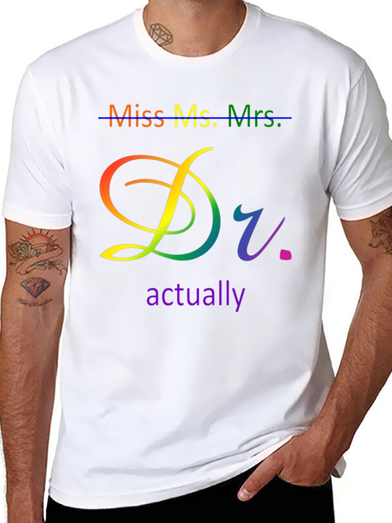 Doctor Actually LGBTQ+ Pride T-Shirt - 8