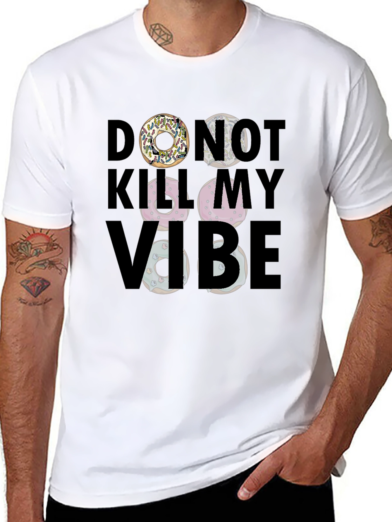 Donut Kill My Vibe Graphic T-Shirt - 8