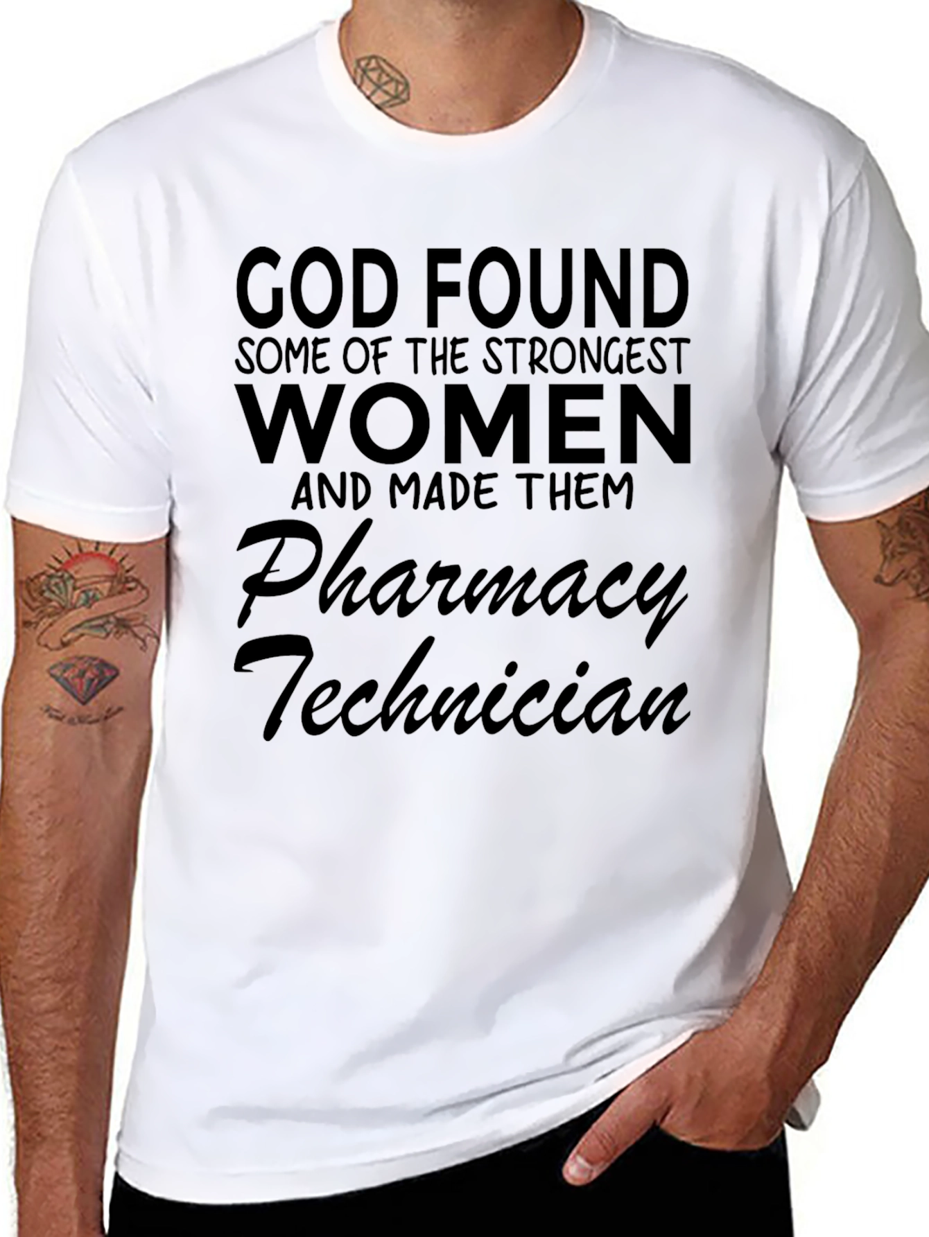 Black Pharmacy Technician Women's T-Shirt view 8