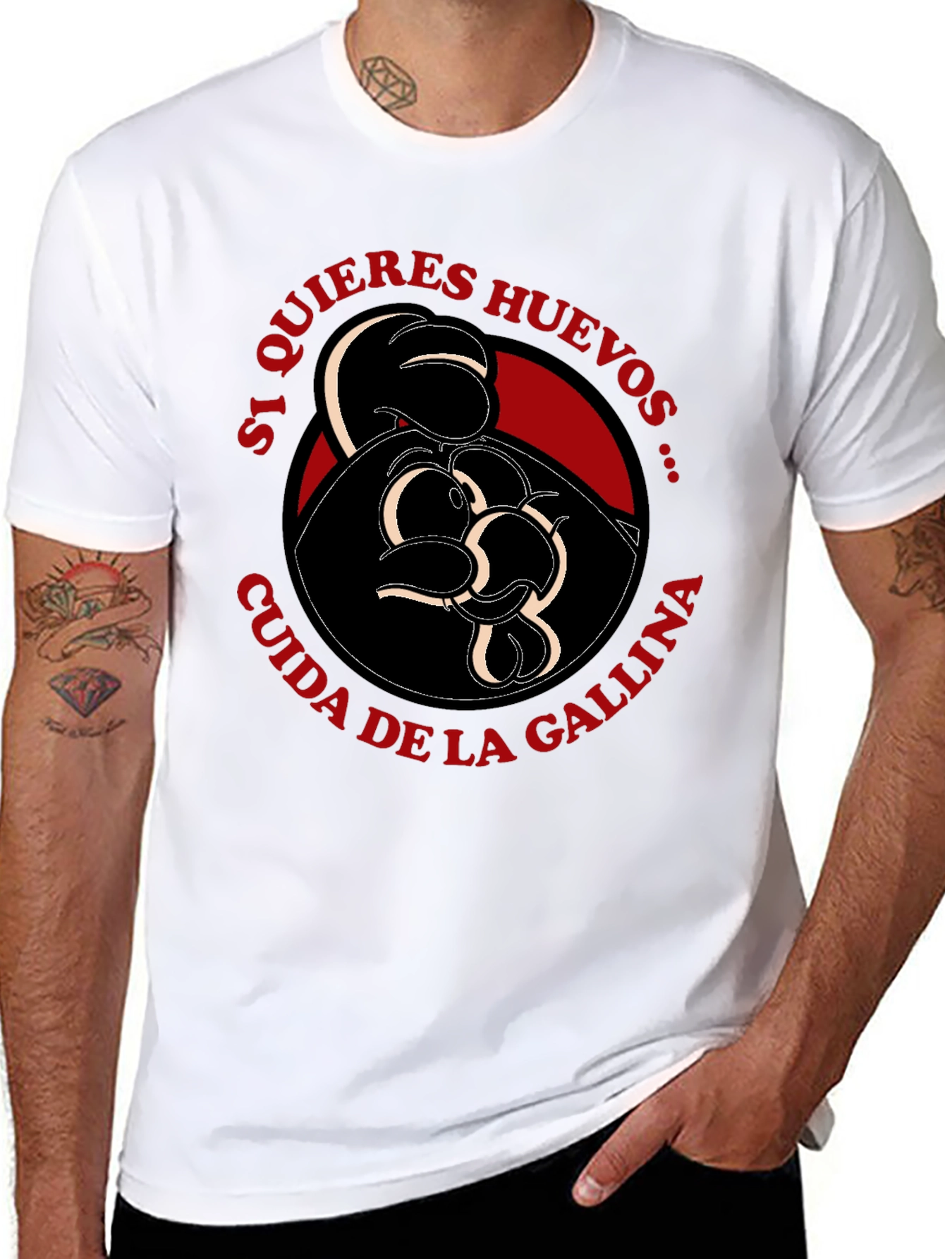 Black Humorous Spanish Saying T-Shirt view 8