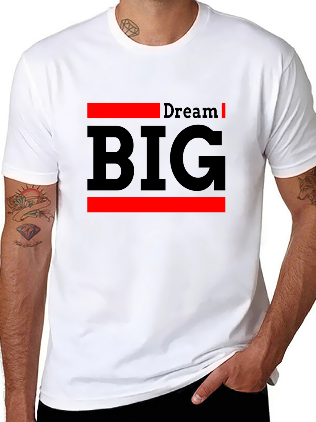 Black Dream Big Graphic T-Shirt view 8
