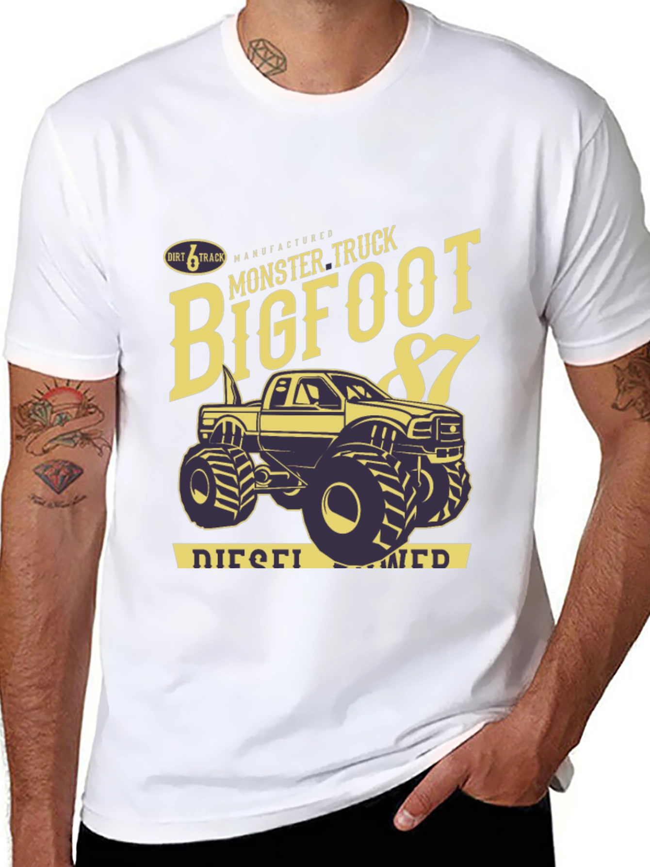 Black Bigfoot Monster Truck '87 Graphic Tee view 8