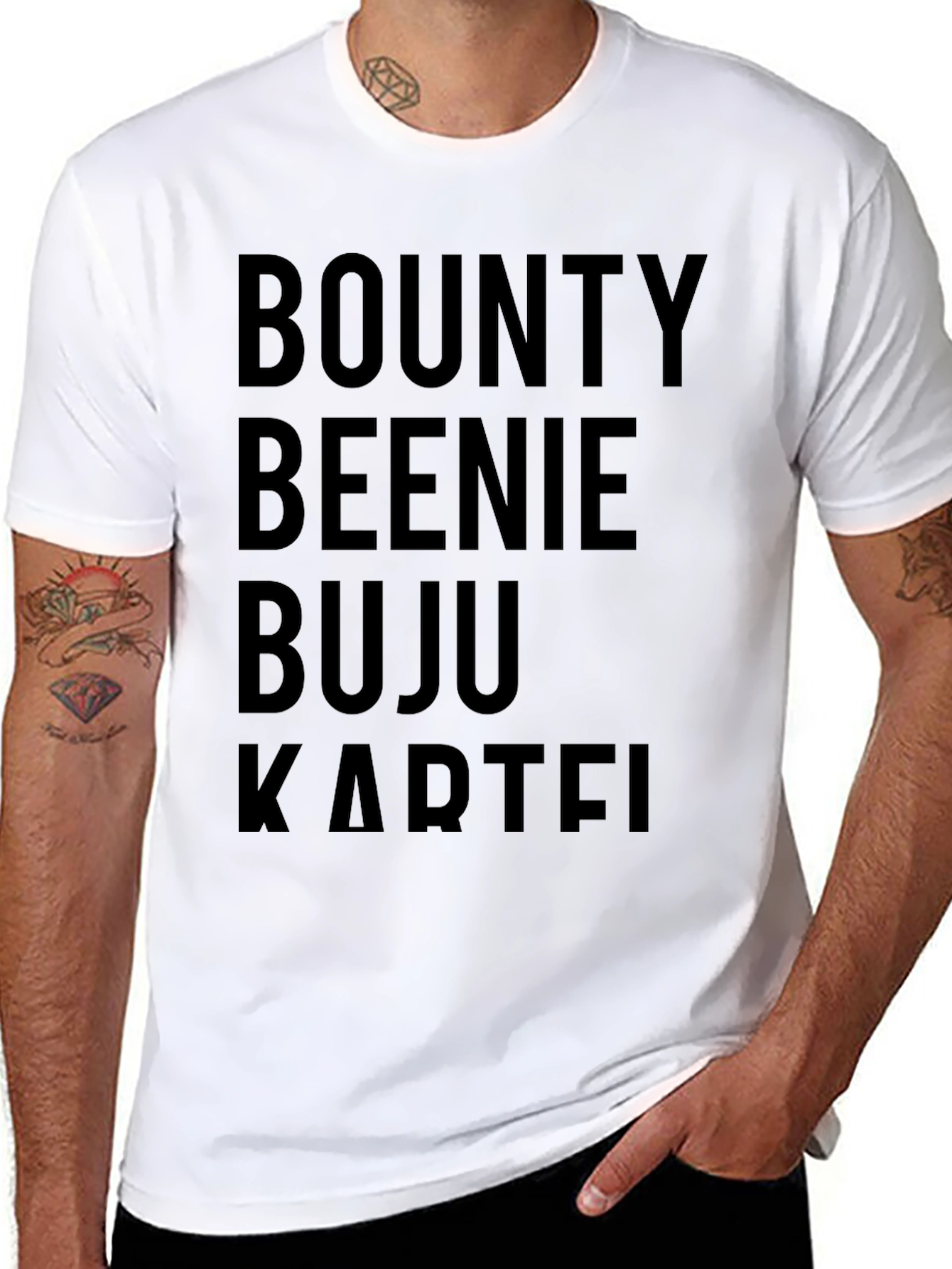 Black Bounty Beenie Buju Kartel Black T-Shirt view 8