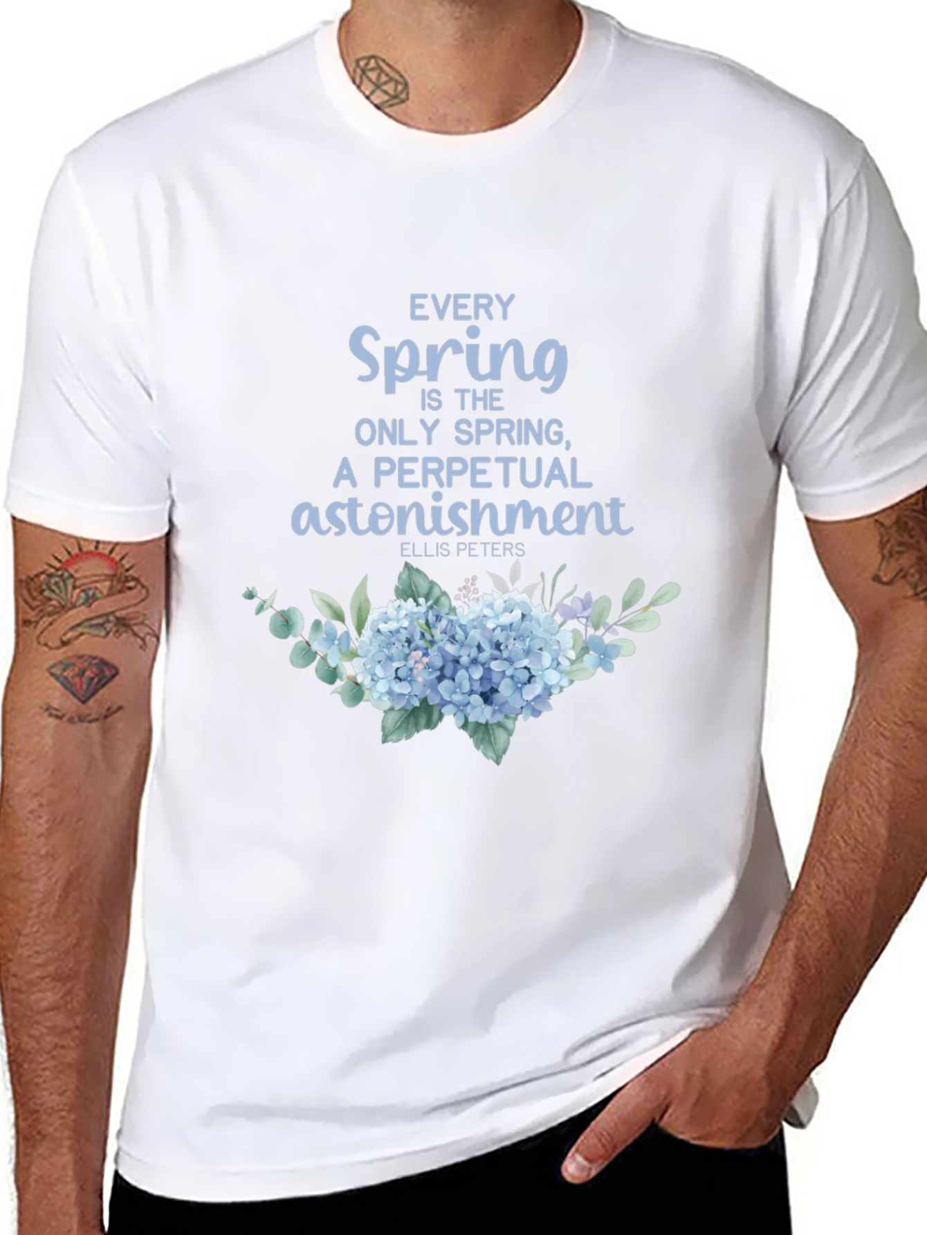 Black Spring Astonishment Graphic T-Shirt view 8