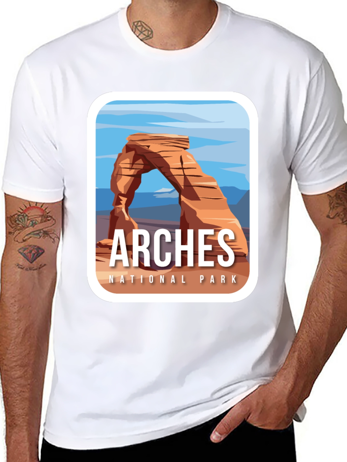 Black Arches National Park Graphic Tee - Unisex view 8