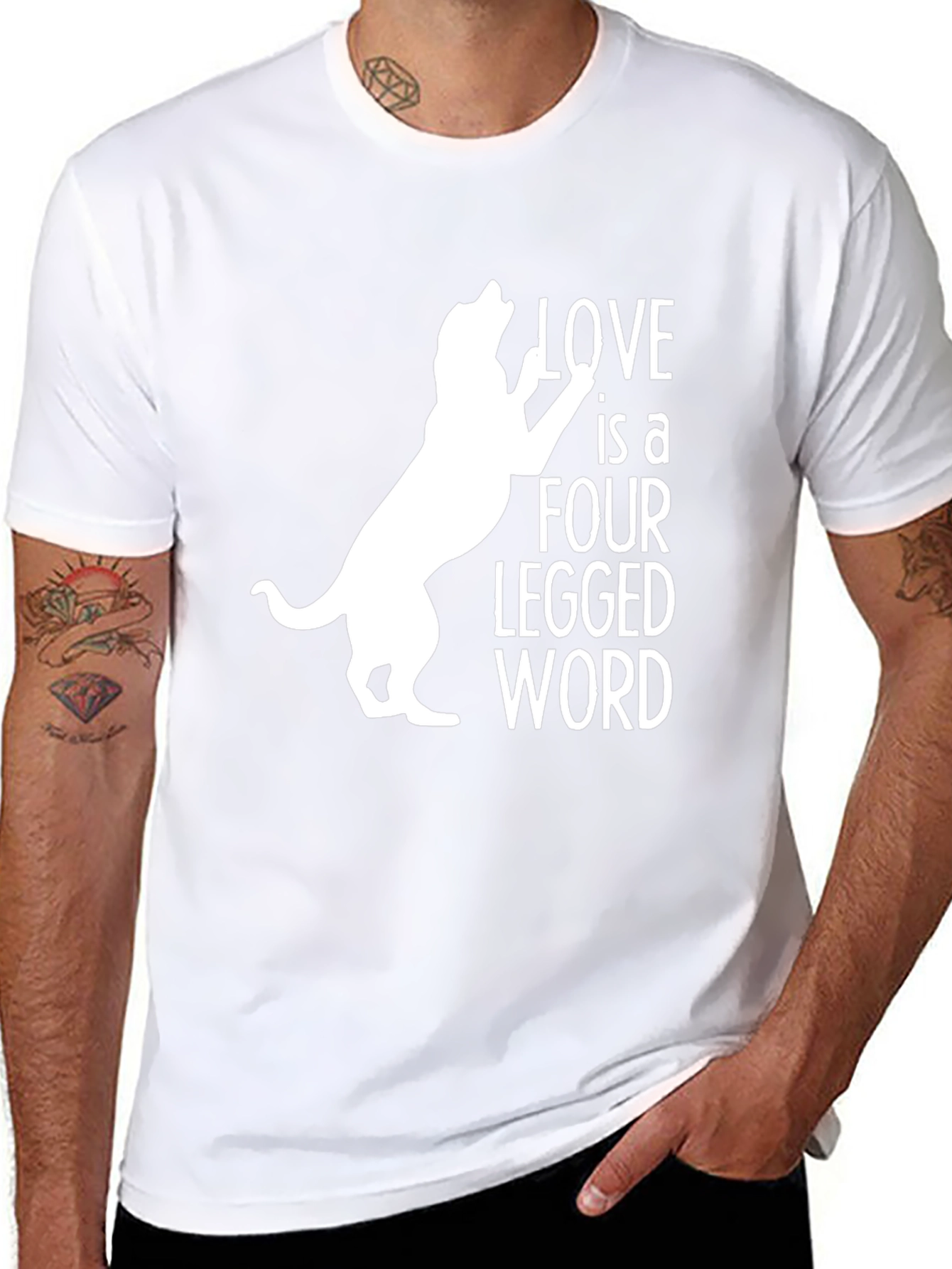 Black Love is a Four Legged Word T-Shirt view 8