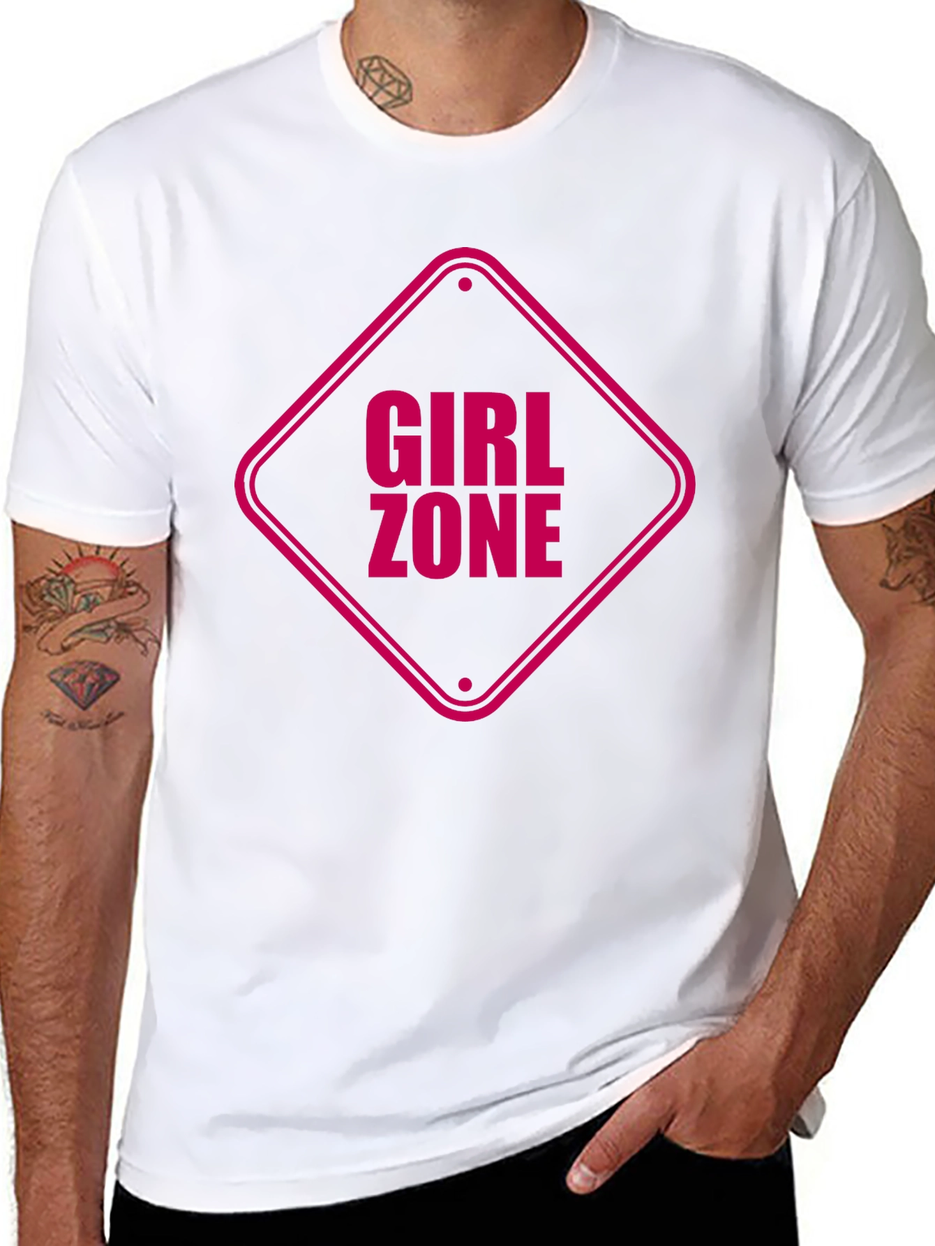 Black Girl Zone Graphic Tee - Black Cotton T-Shirt view 8