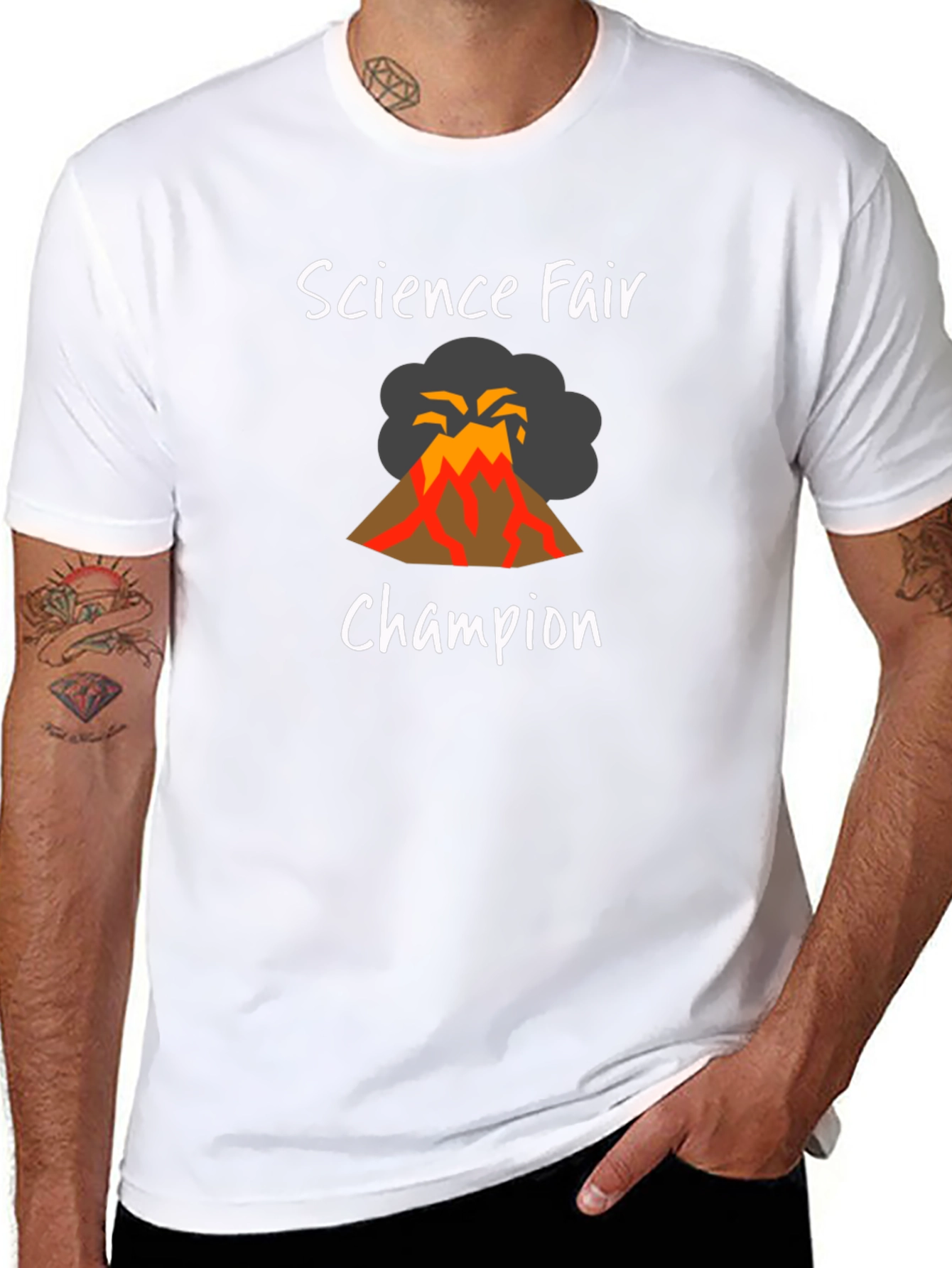 Black Science Fair Champion Volcano T-Shirt view 8