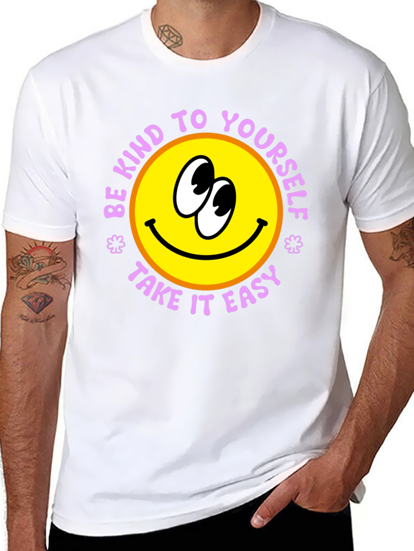 Black Be Kind to Yourself Graphic T-Shirt view 8