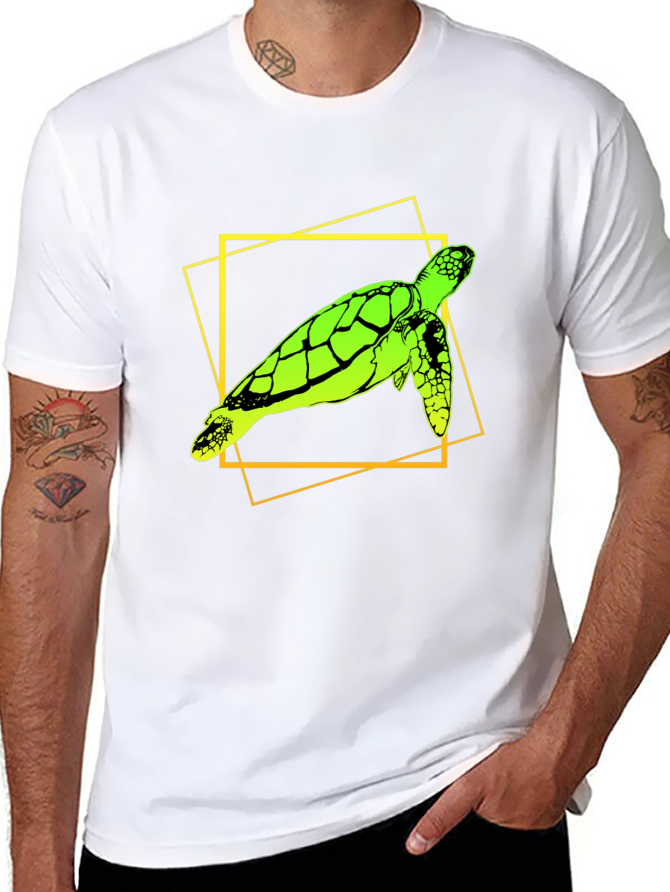 Black Turtle Graphic Tee - Black view 8