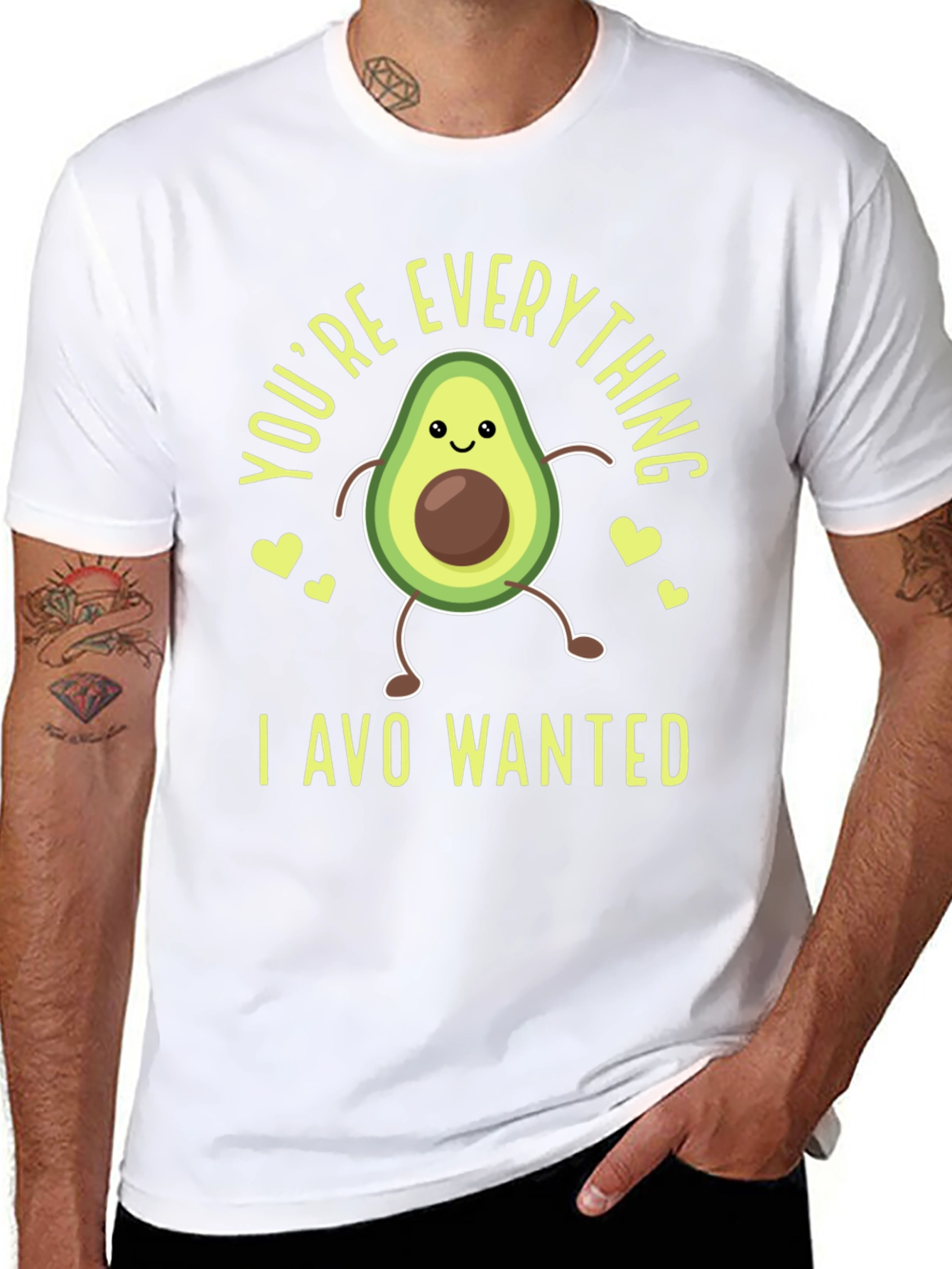 Black Avocado Everything I Avo Wanted Funny Pun T-Shirt view 8