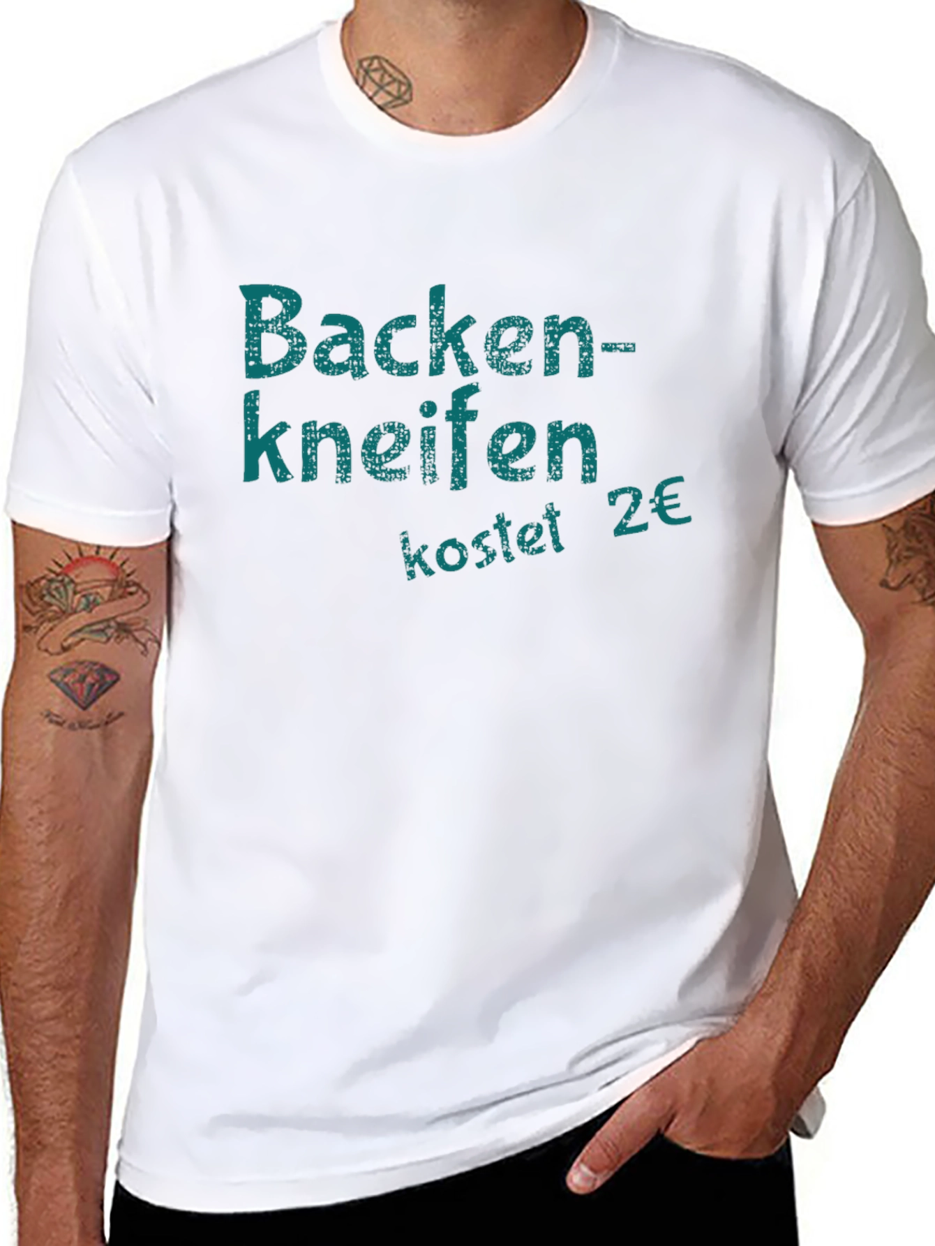 Black Backen Kneifen T-Shirt view 8