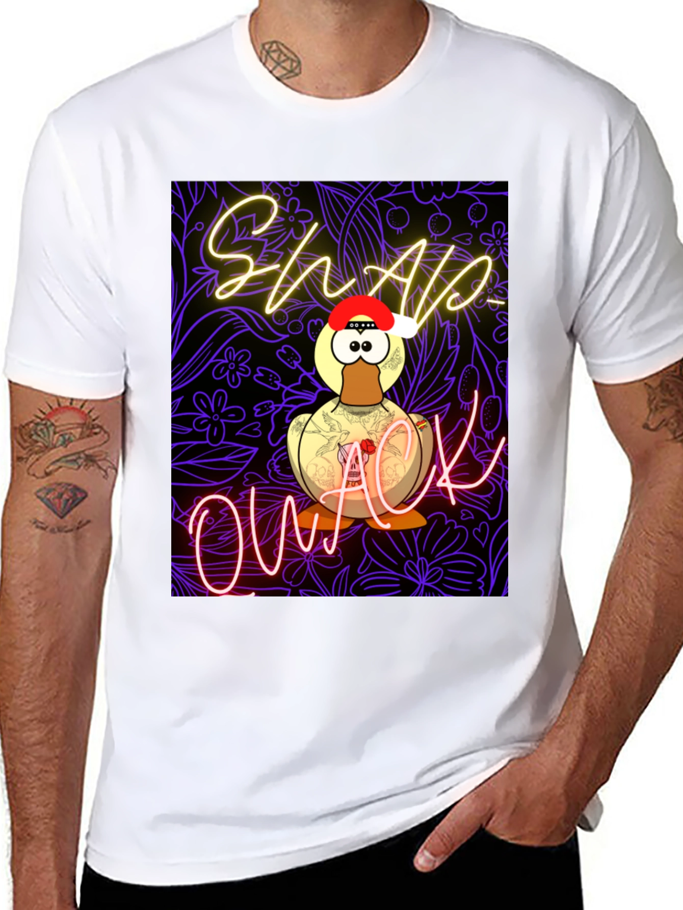 Black Shlap Owack Novelty T-Shirt view 8