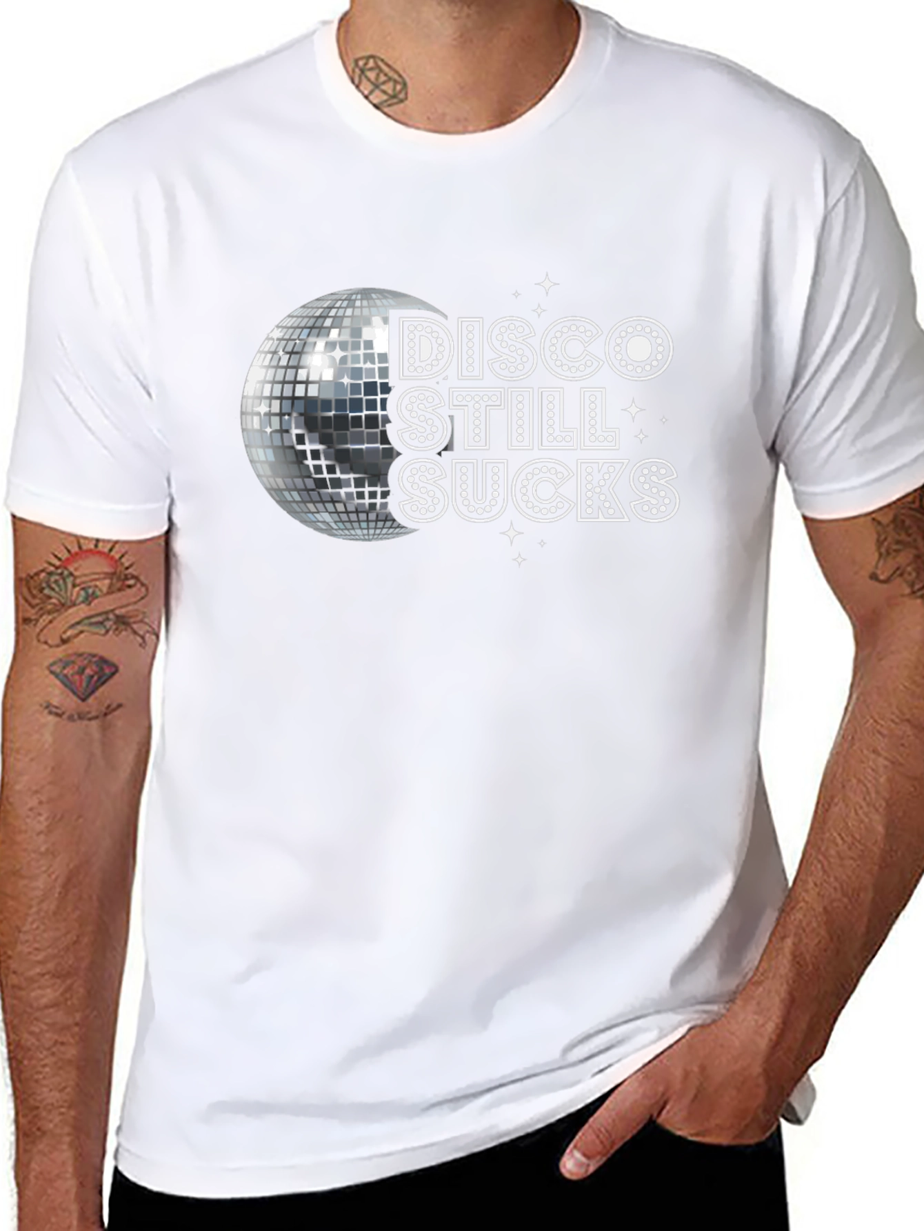 Black Disco Still Sucks Graphic T-Shirt view 8