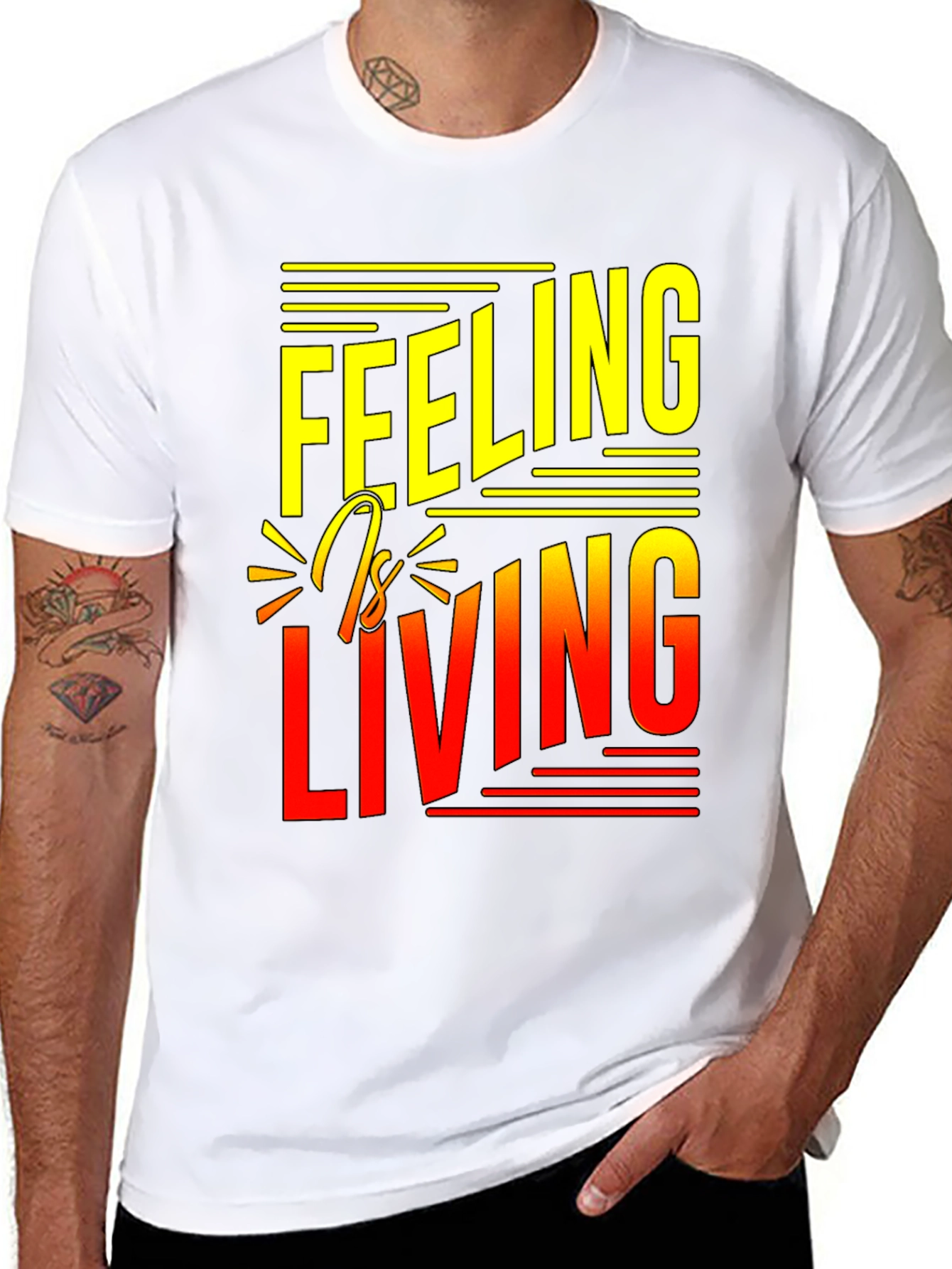 Black Feeling is Living Black Graphic Tee view 8
