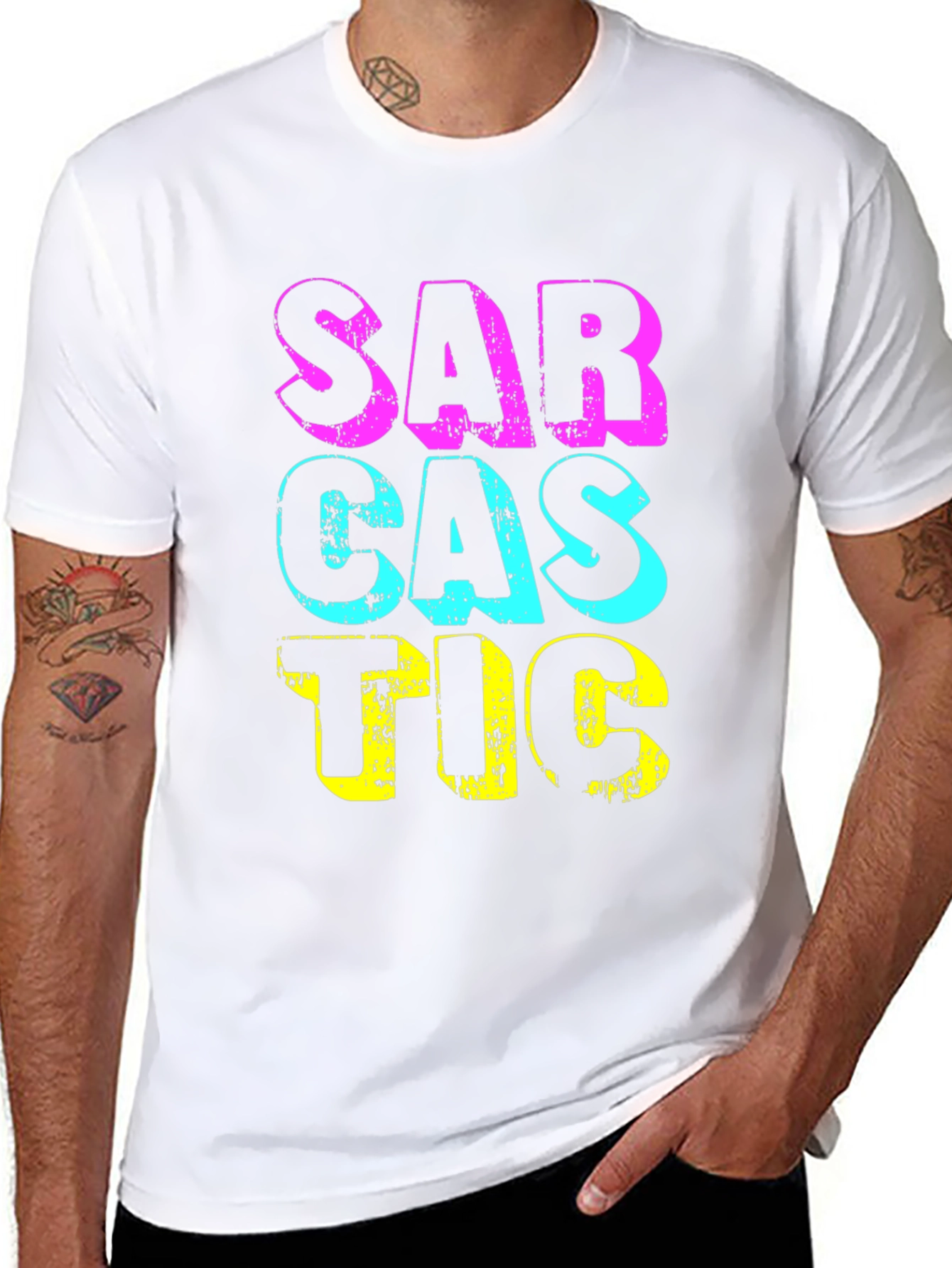 Black Sarcastic Graphic T-Shirt - Funny Statement Tee view 8