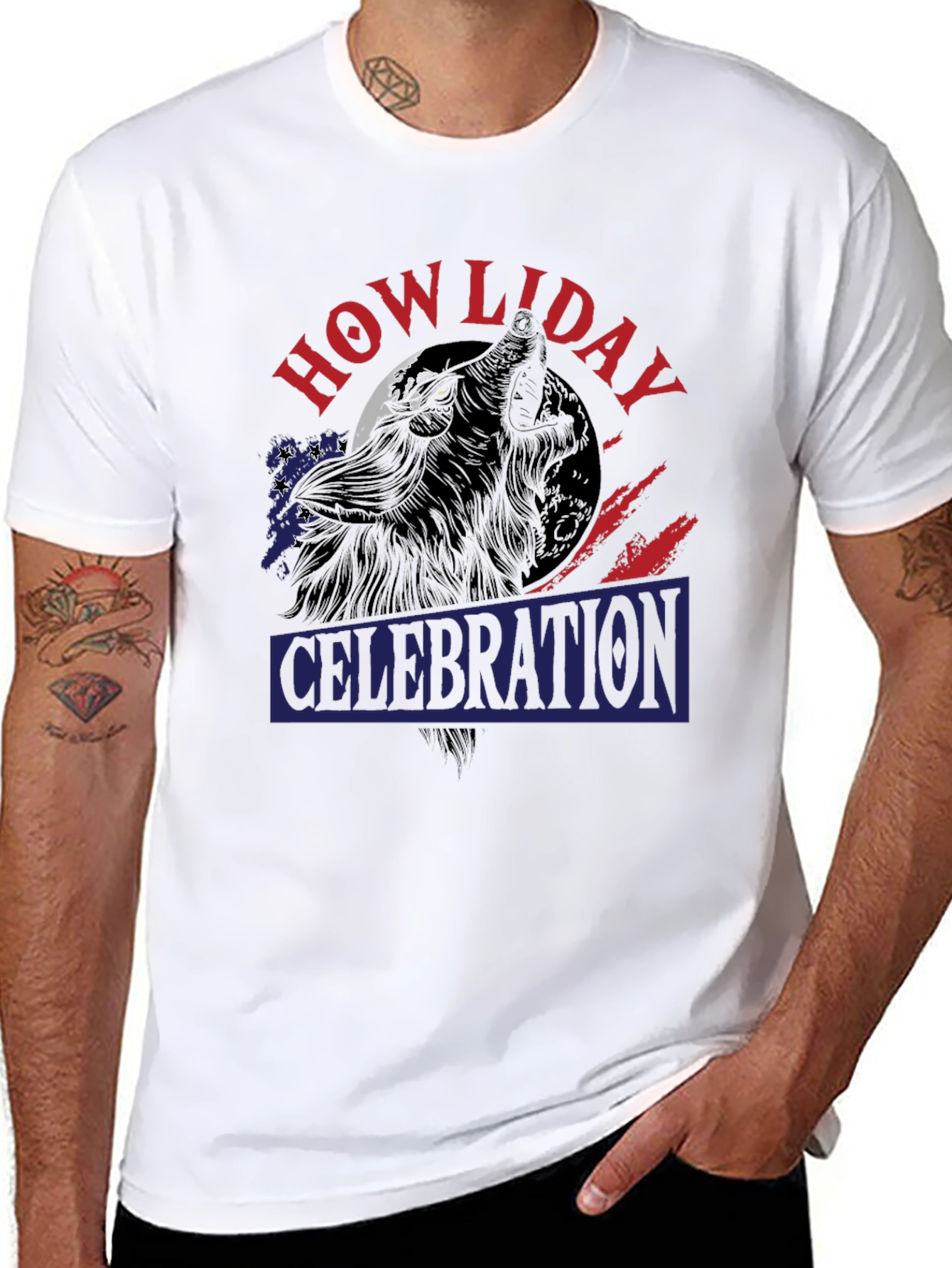 Black Howliday Celebration Black T-Shirt view 8