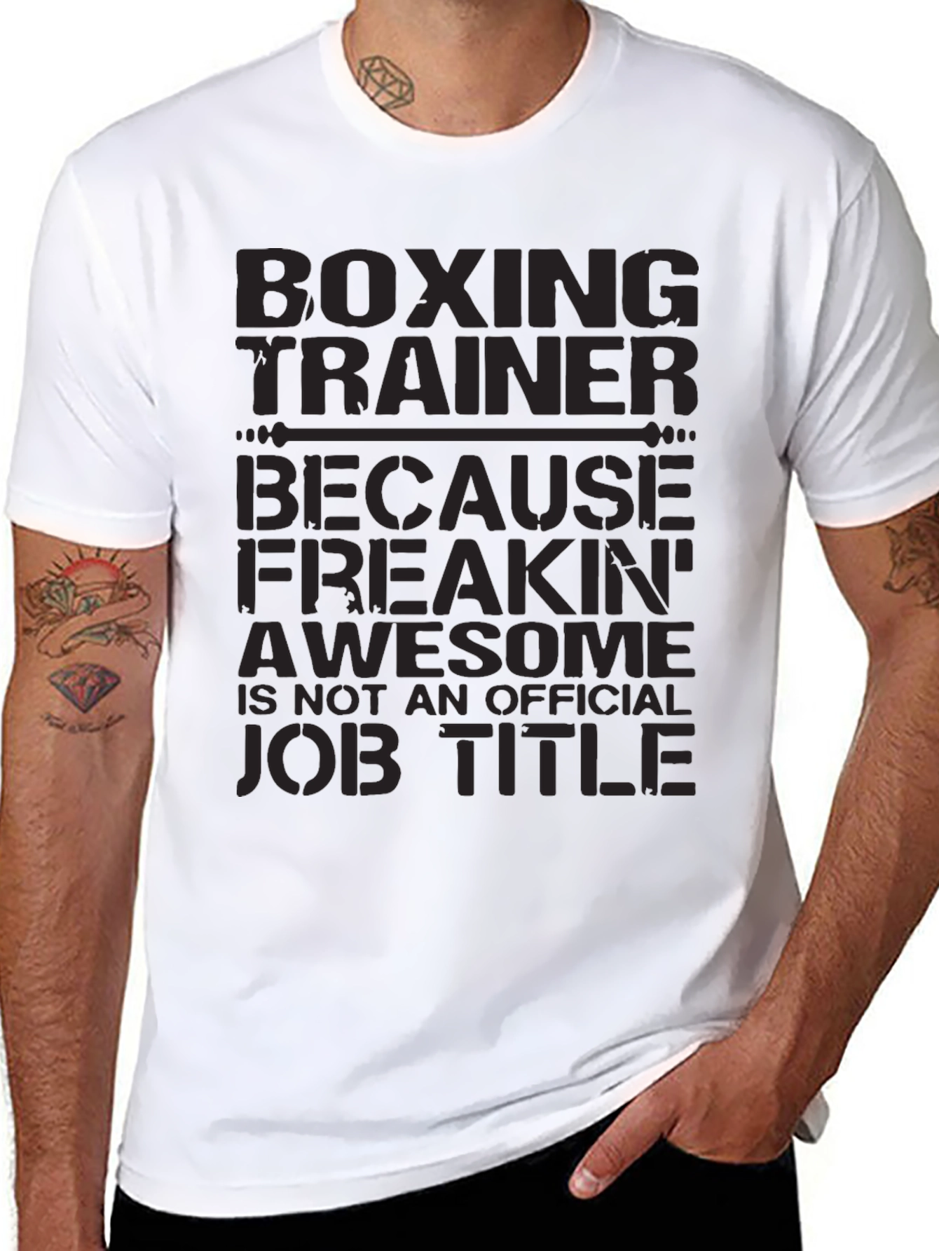 Black Boxing Trainer Graphic T-Shirt view 8