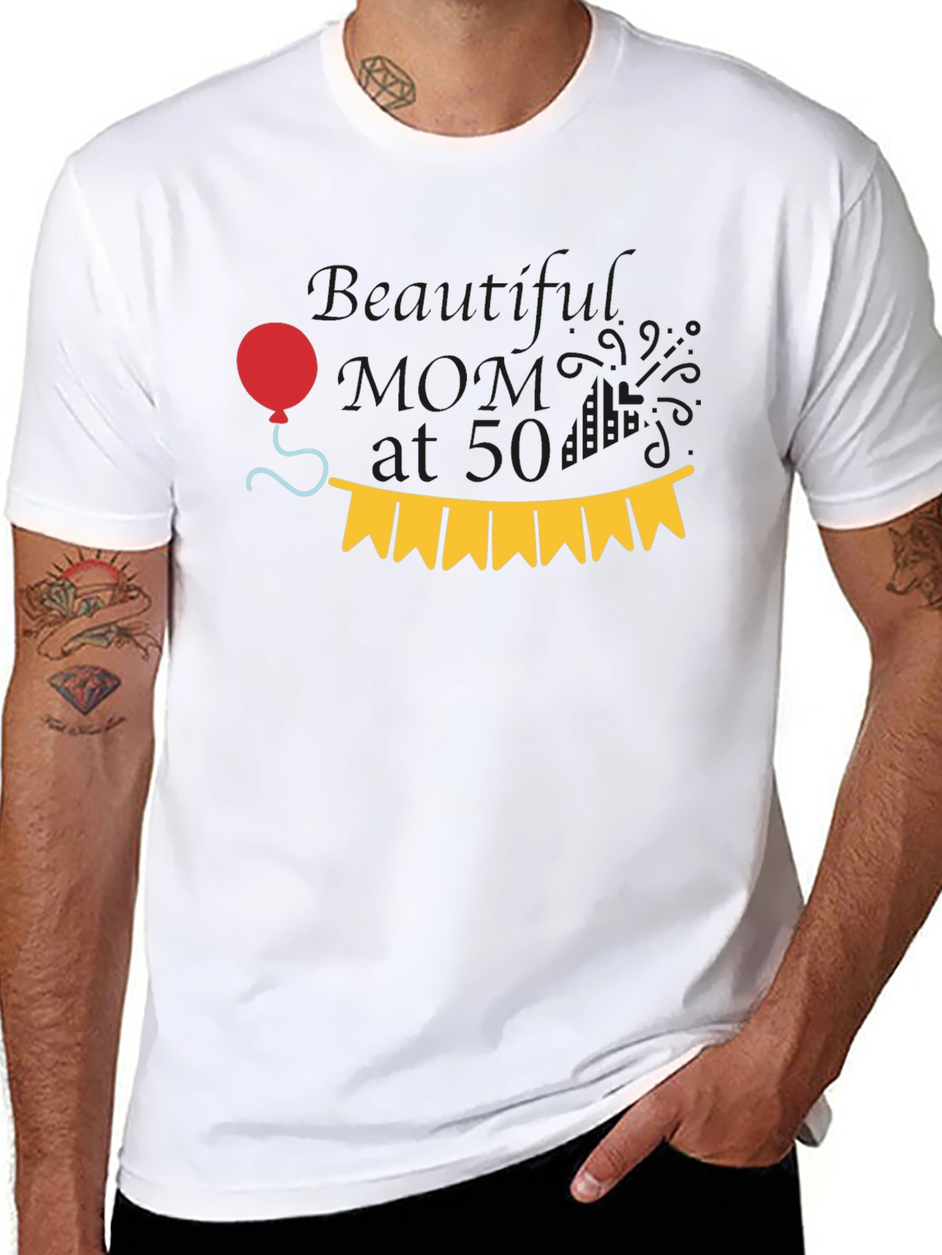 Black Beautiful Mom at 50 T-Shirt view 8