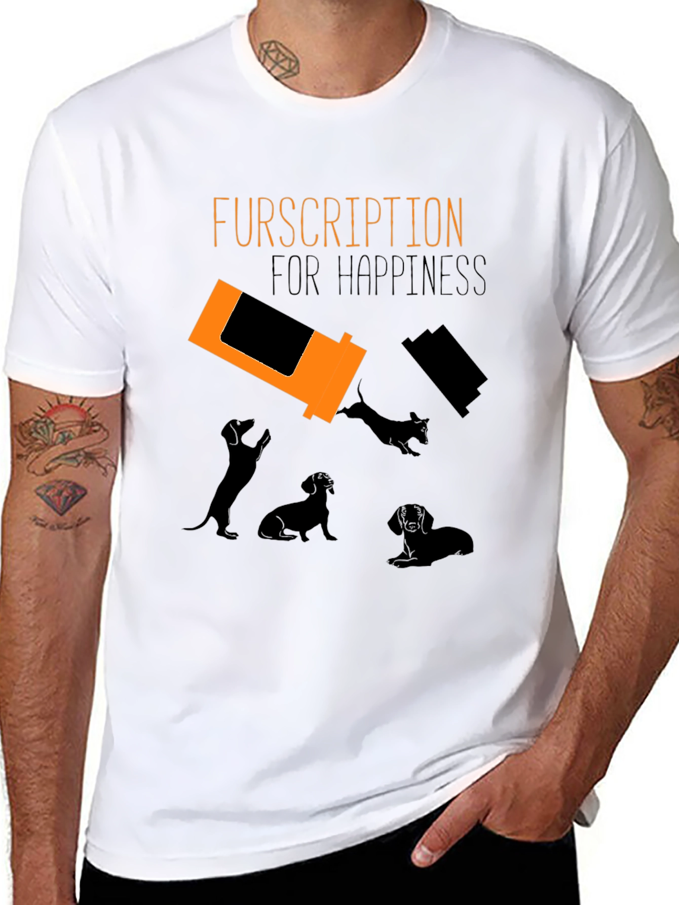 Black Furscription Happiness T-Shirt view 8