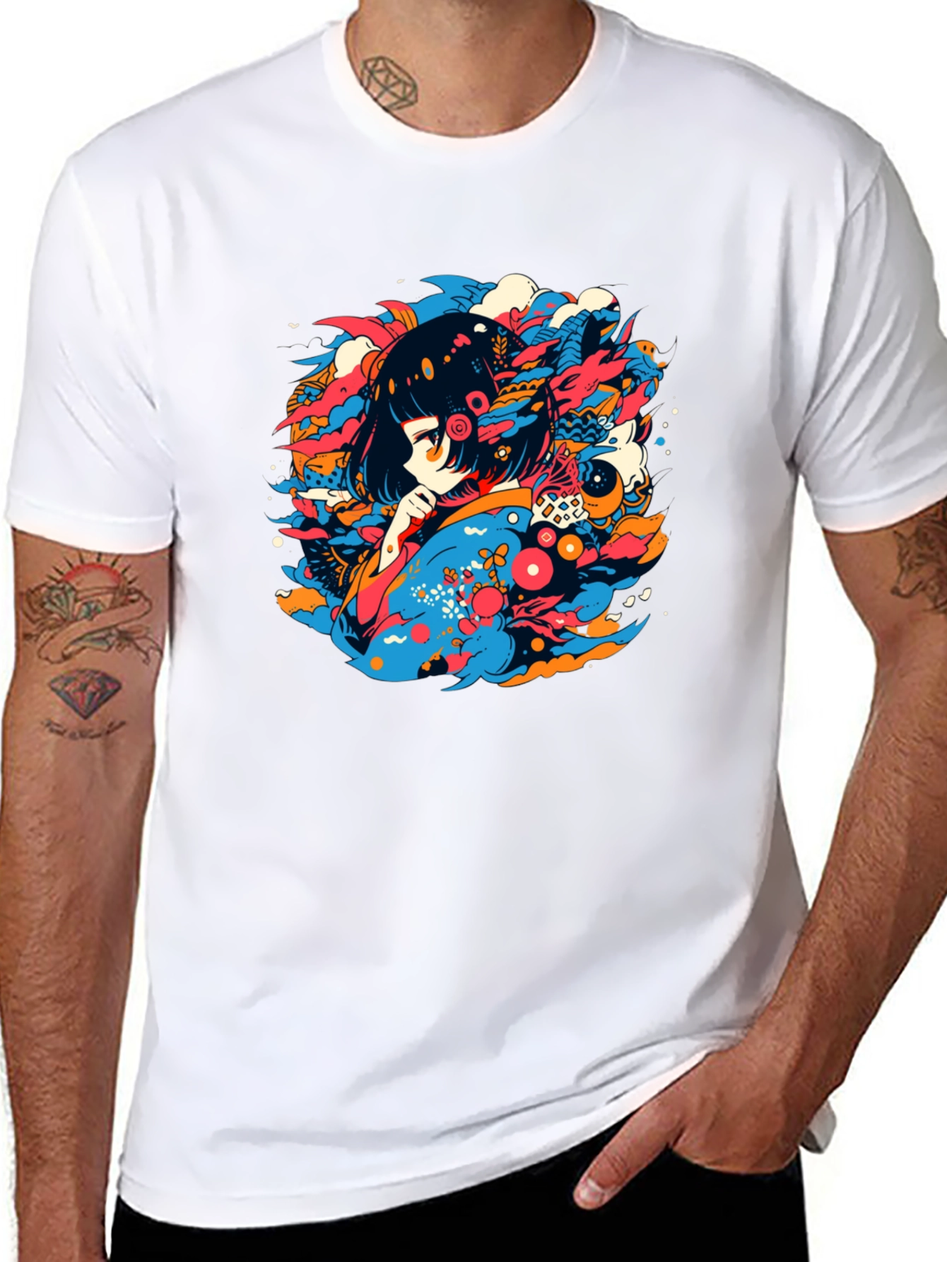Anime Girl Graphic Tee - Unique Streetwear - 8