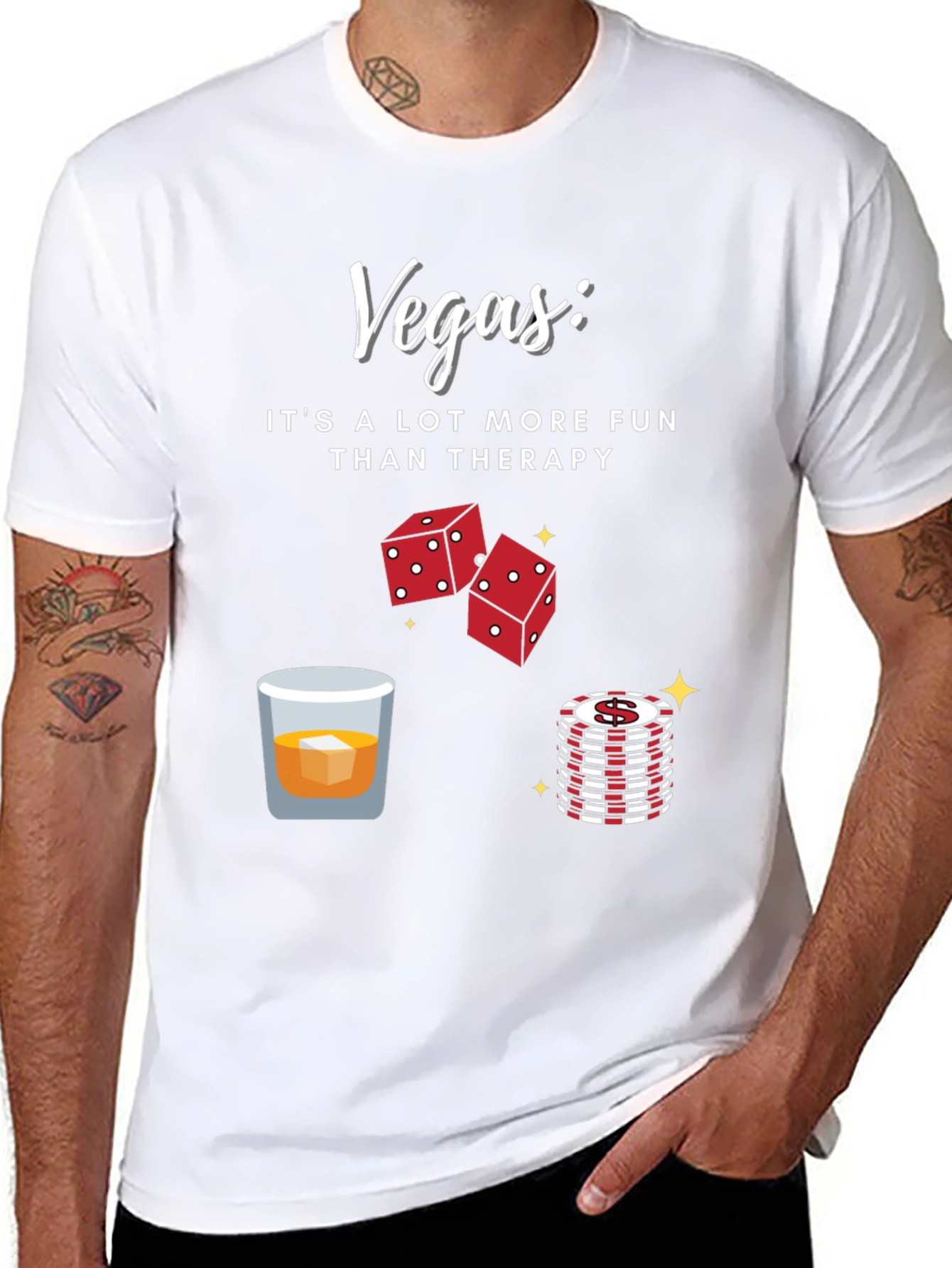 Black Vegas Fun T-Shirt view 8