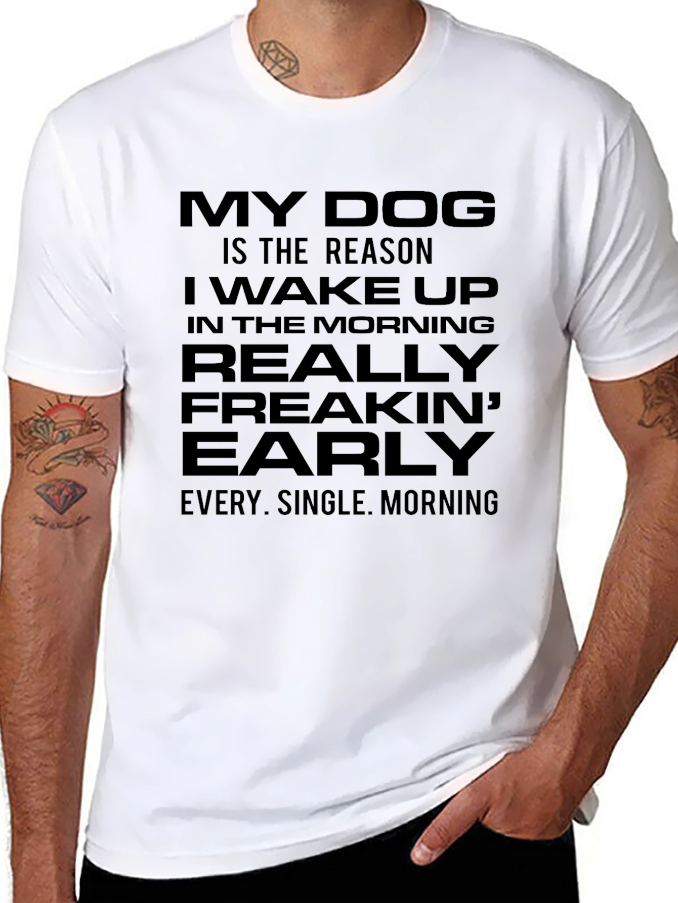 My Dog Is The Reason Funny T-Shirt - 8