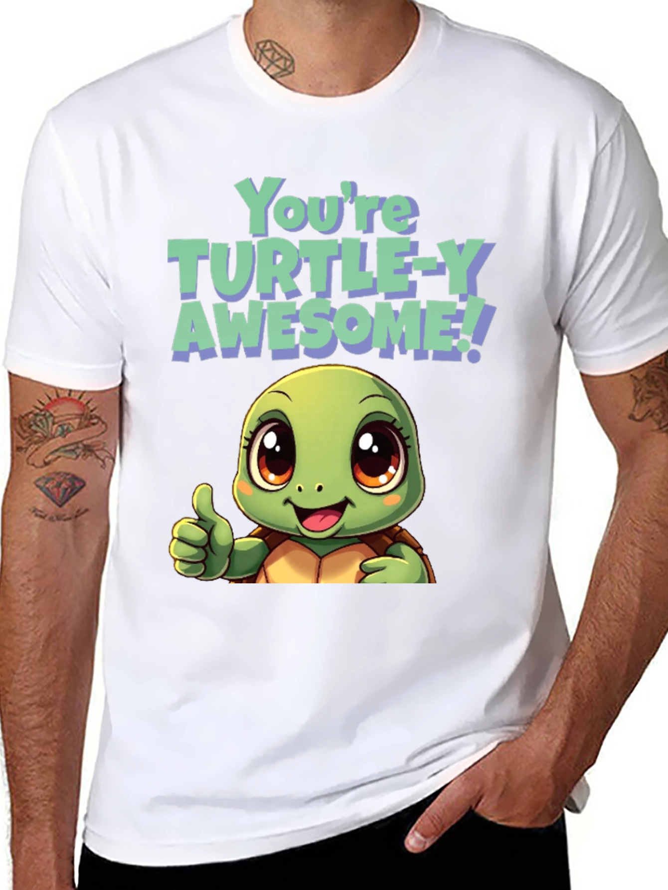 Black Turtle-Y Awesome Graphic Tee view 8