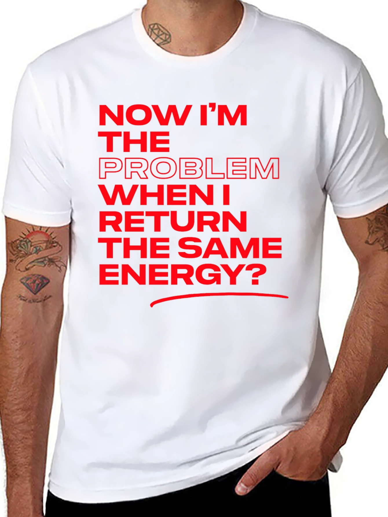 Black Now I'm The Problem T-Shirt view 8