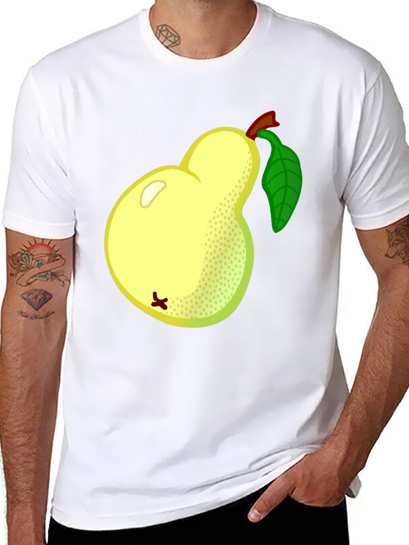 Black Pear Graphic Tee - Fruitful Style view 8