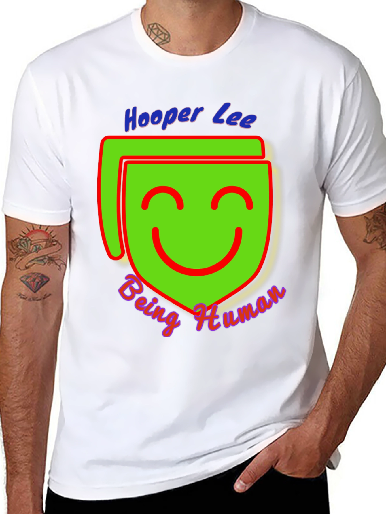 Black Hooper Lee Being Human Graphic Tee view 8