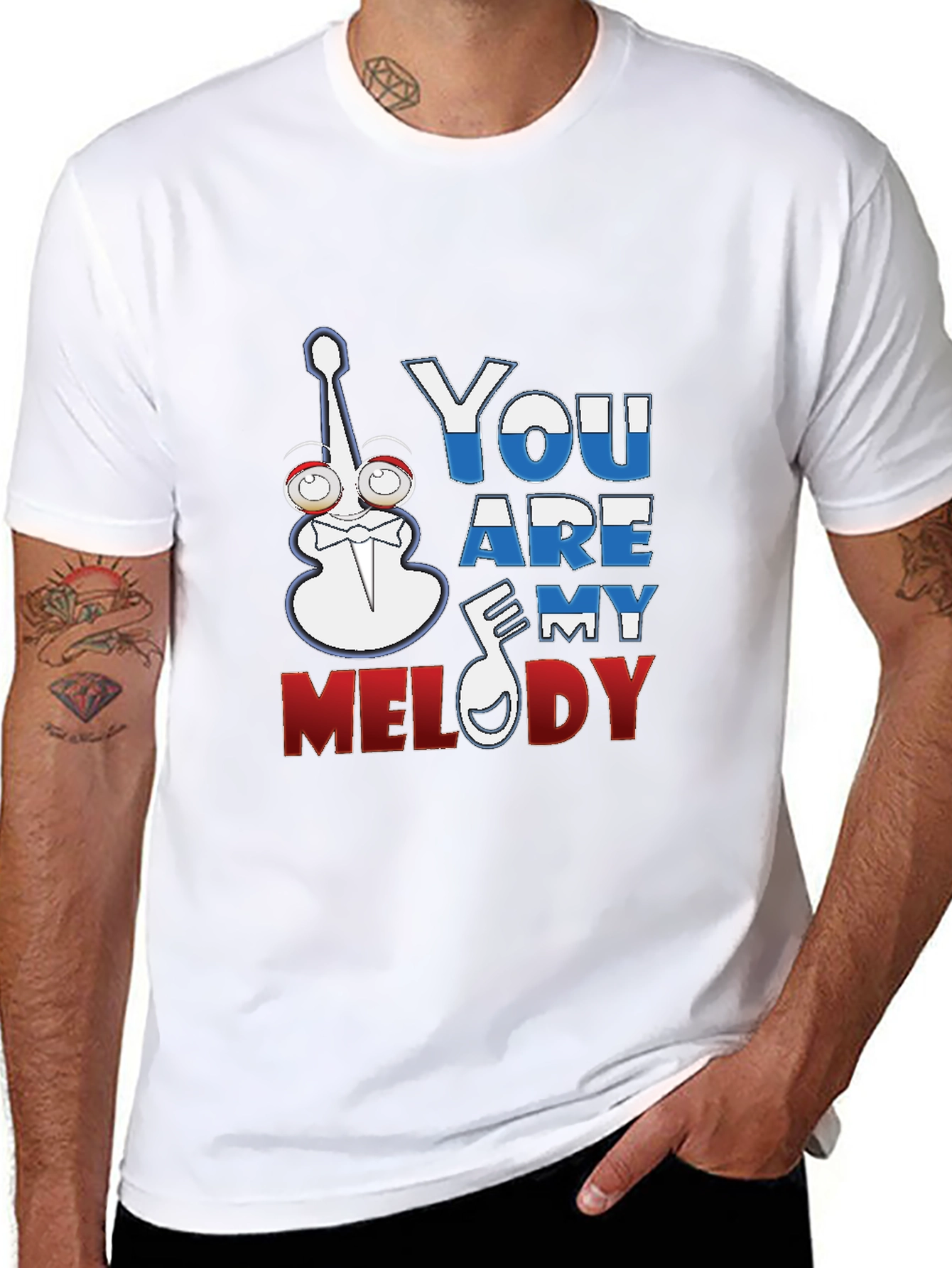 Black You Are My Melody Graphic T-Shirt view 8