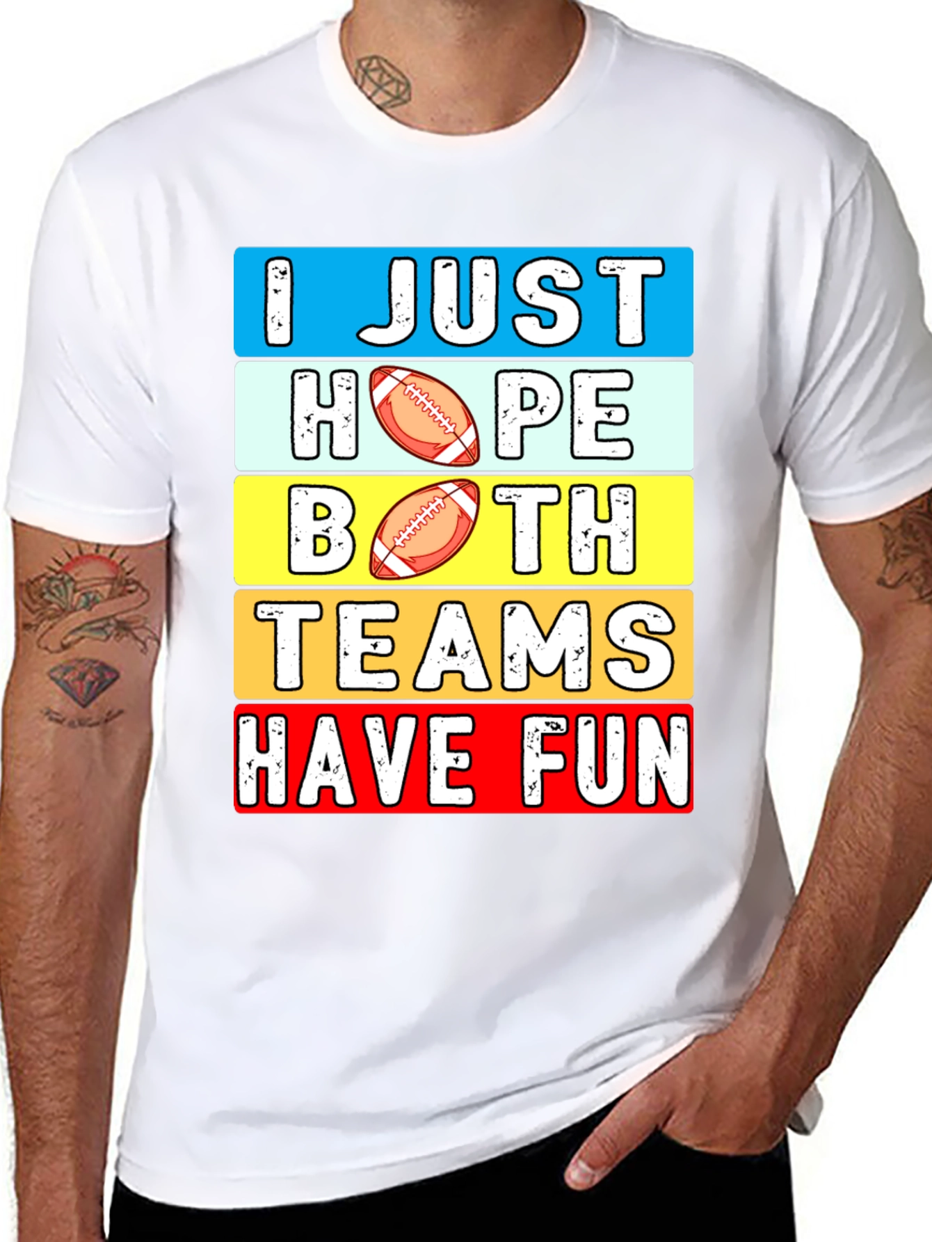 Black I Just Hope Both Teams Have Fun T-Shirt view 8