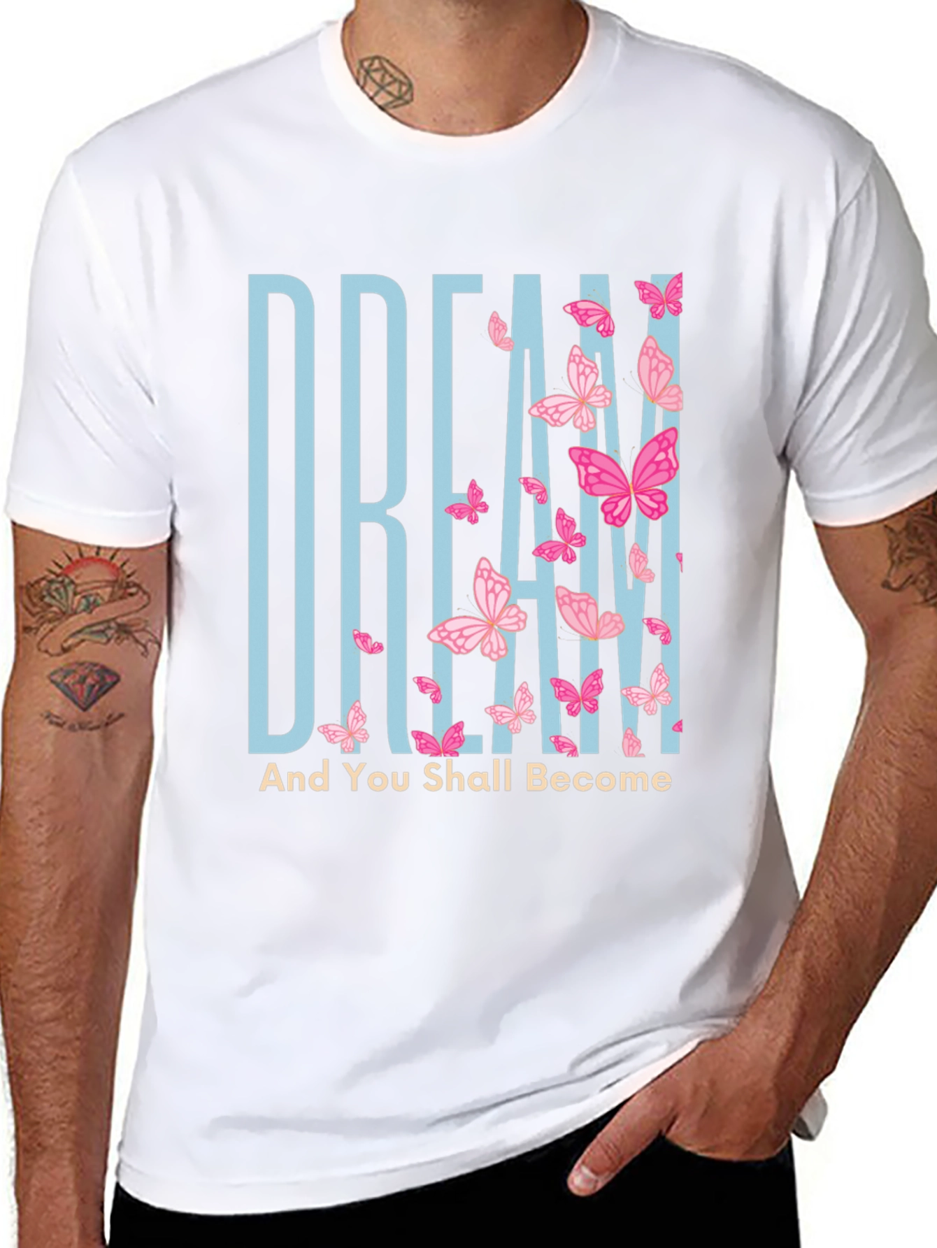 Black Dream Butterfly Graphic Tee view 8