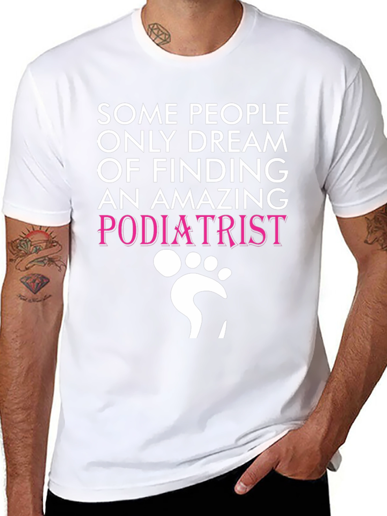 Black Amazing Podiatrist T-Shirt view 8