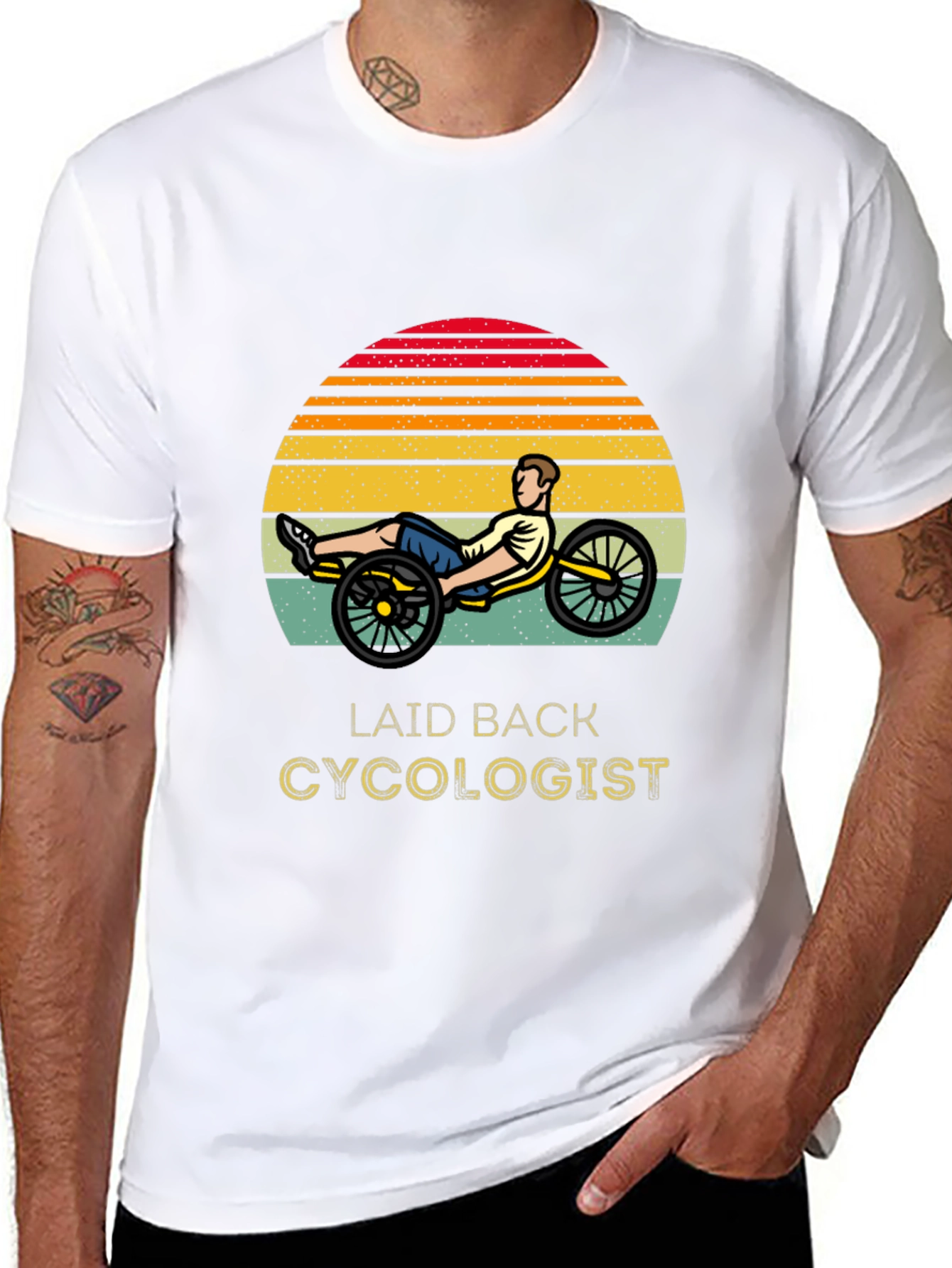 Black Laid Back Cycologist T-Shirt view 8