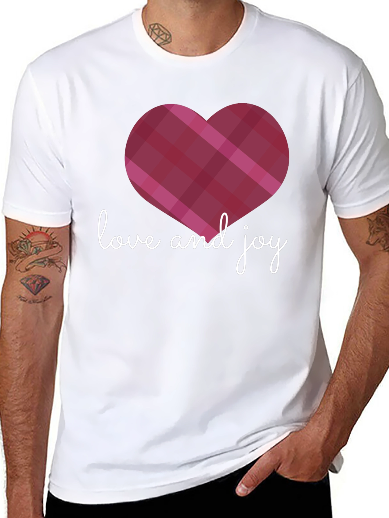 Black Love and Joy Heart Graphic Tee view 8