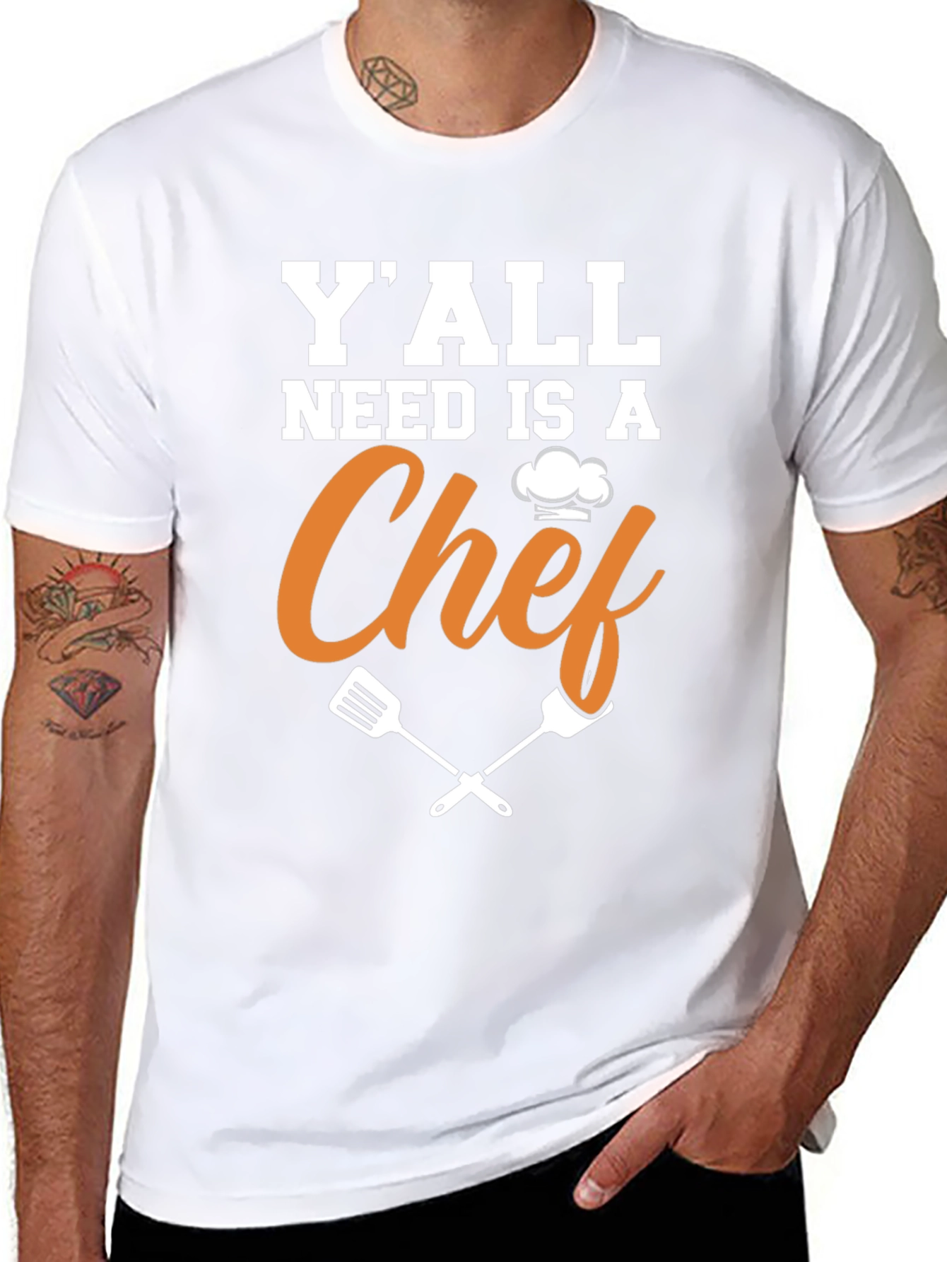 Black Y'all Need A Chef Funny T-Shirt view 8
