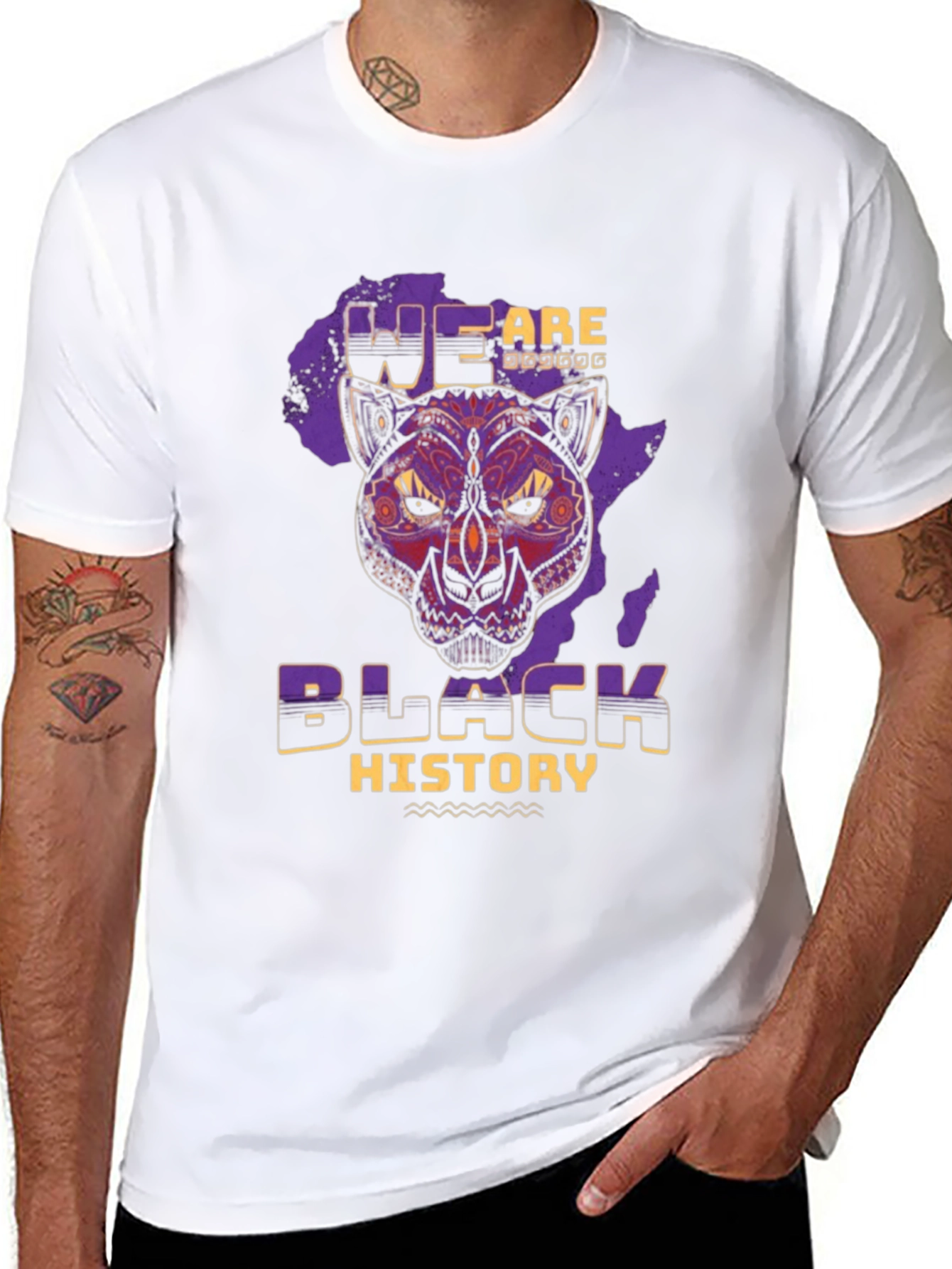 Black Black History Panther T-Shirt view 8