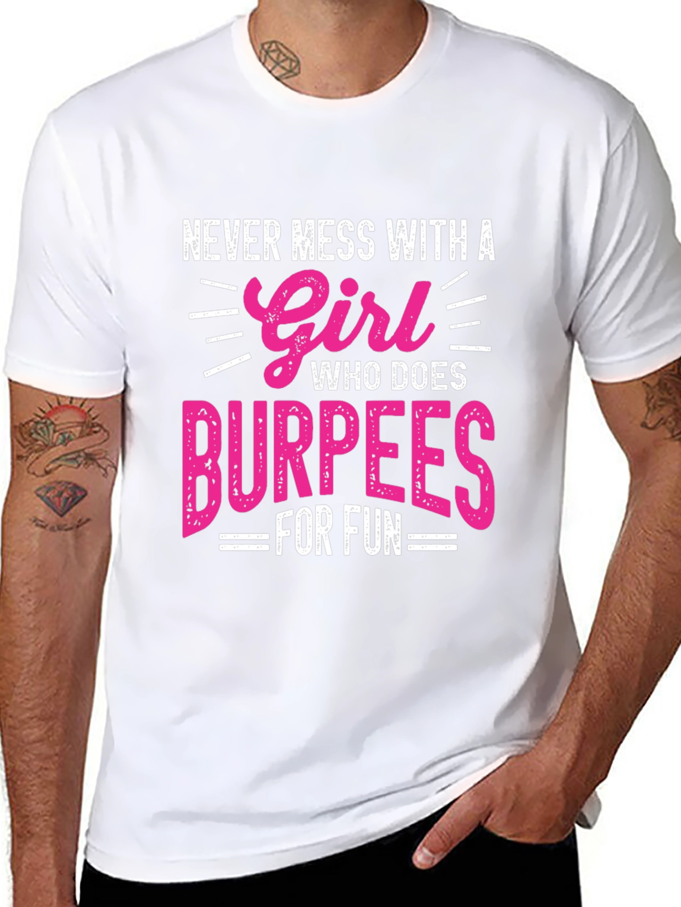 Black Girl Who Does Burpees T-Shirt view 8