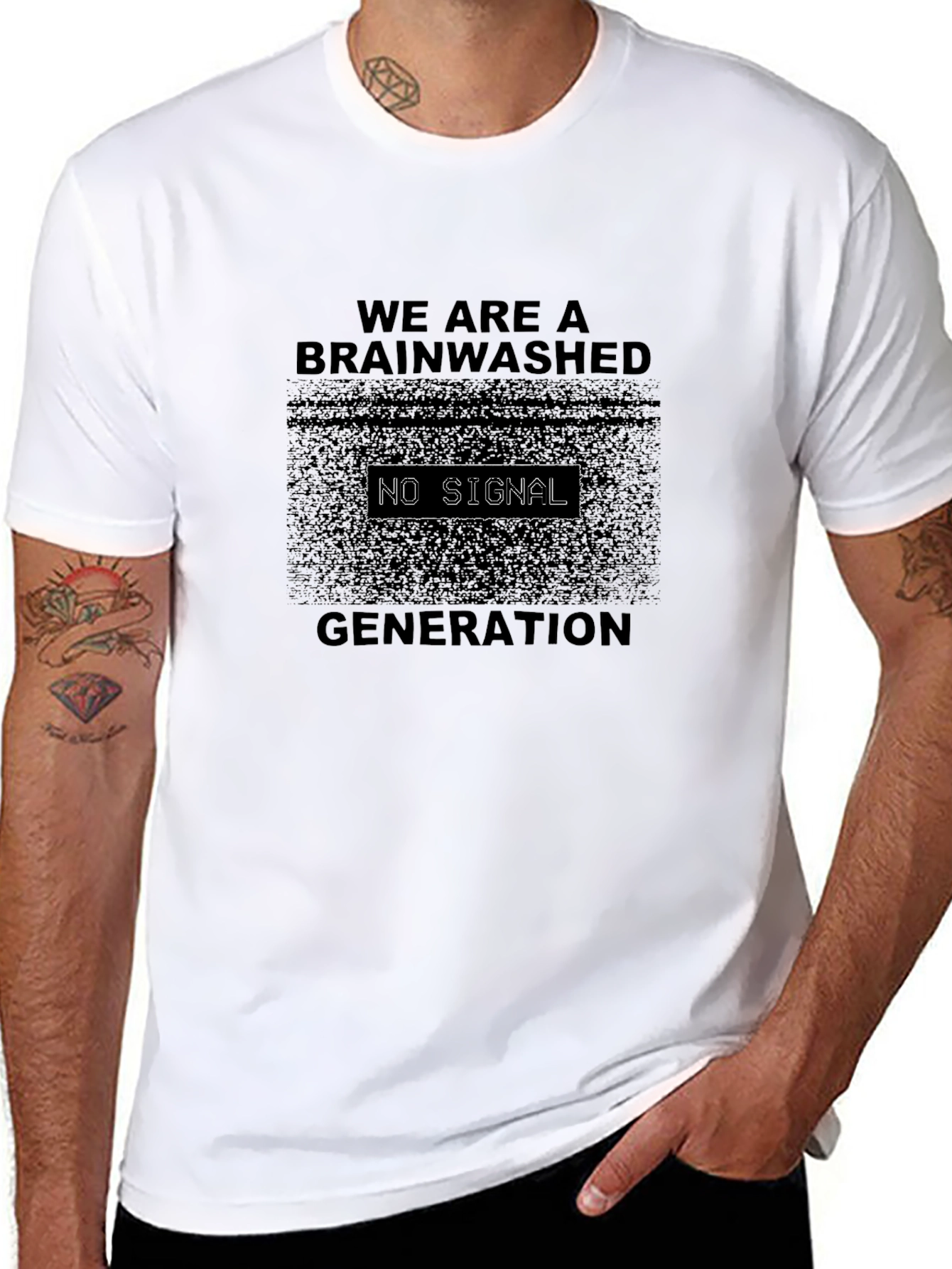 Black Brainwashed Generation Black Graphic Tee view 8