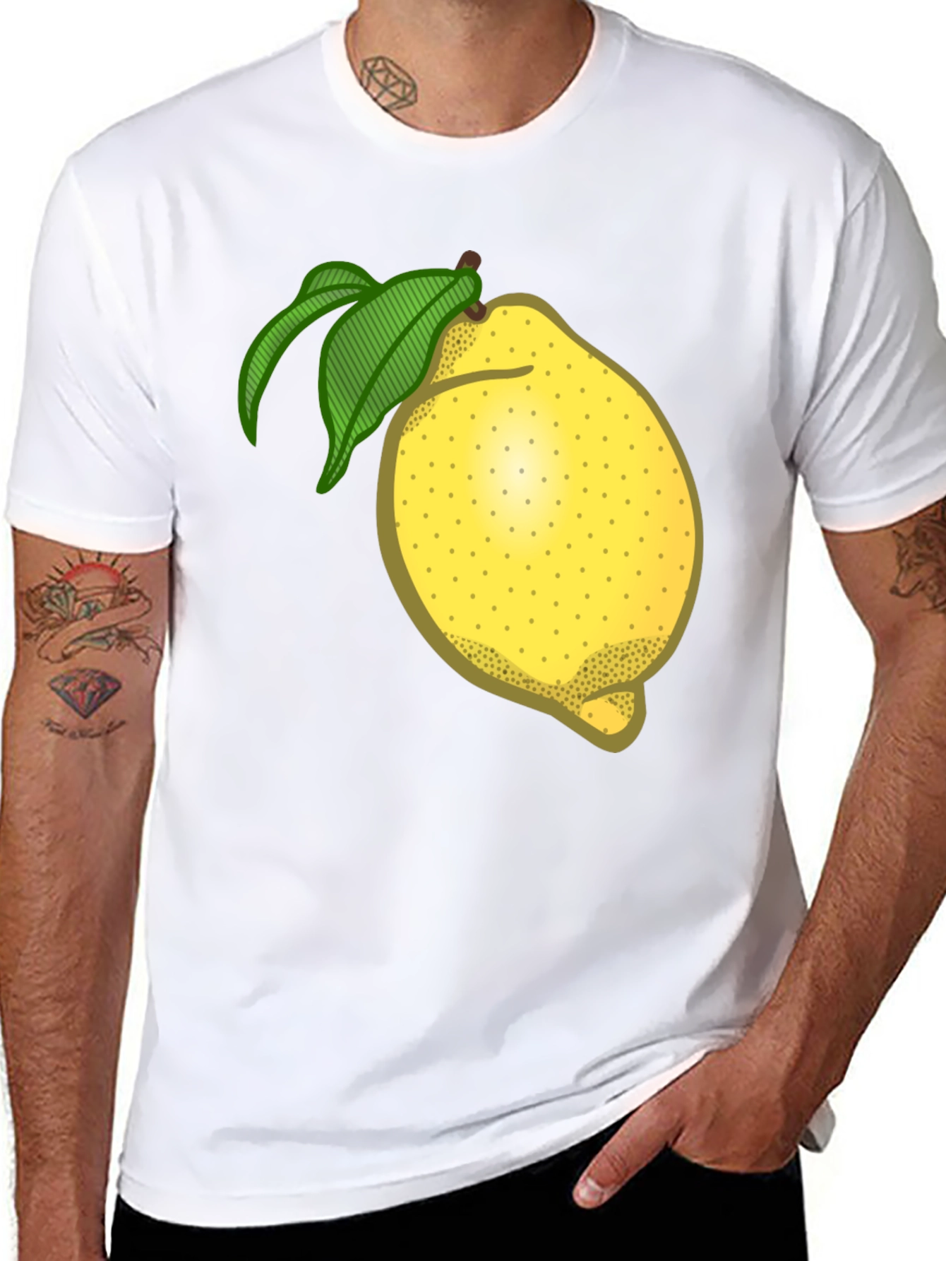 Black Lemon Graphic T-Shirt - Fruity Fun Fashion view 8
